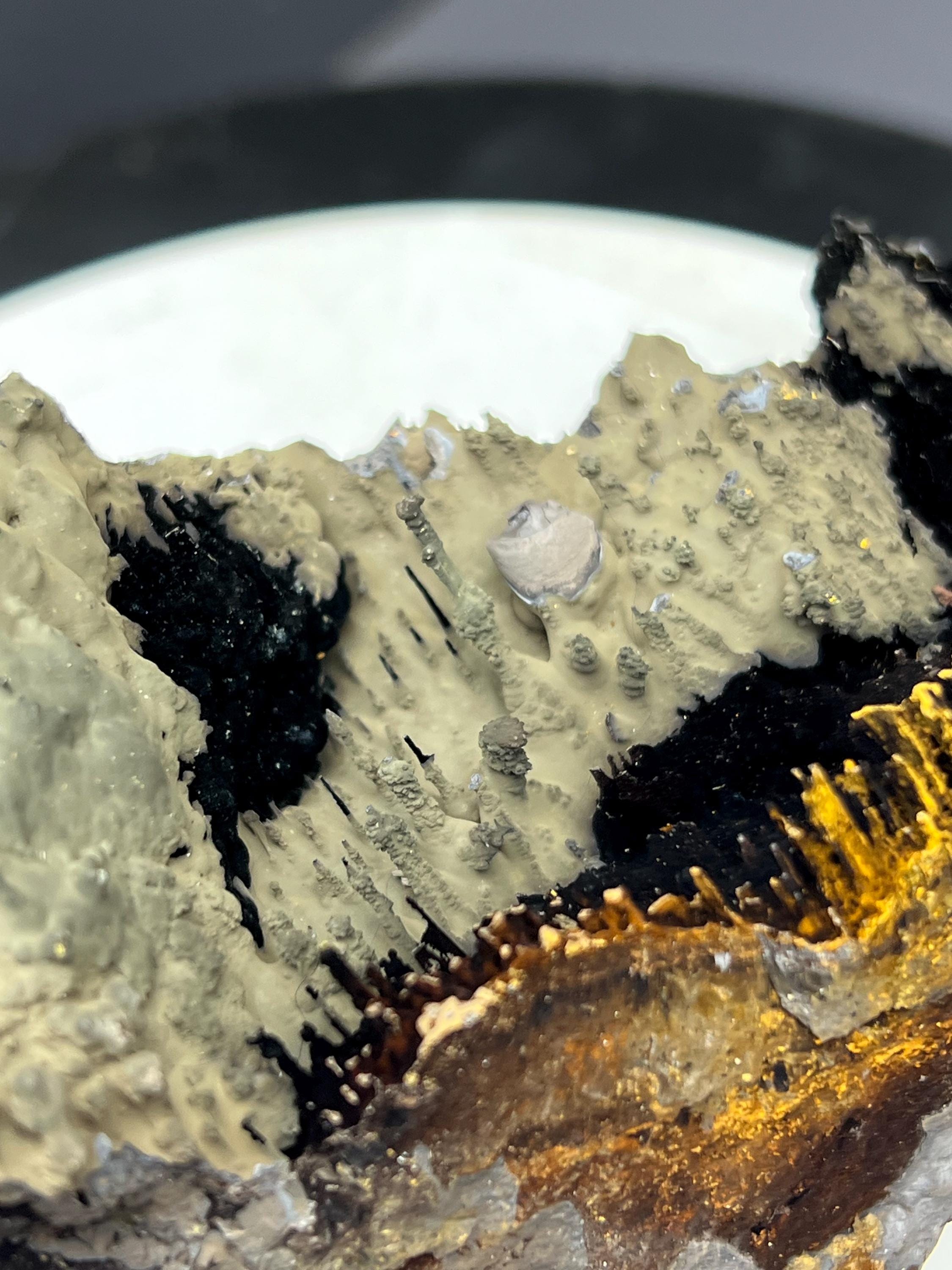 Museum Grade! Very Special Formation Specularite And Limonite With Stalactites Goethtie Specimen - Crystal Gemstone AE 