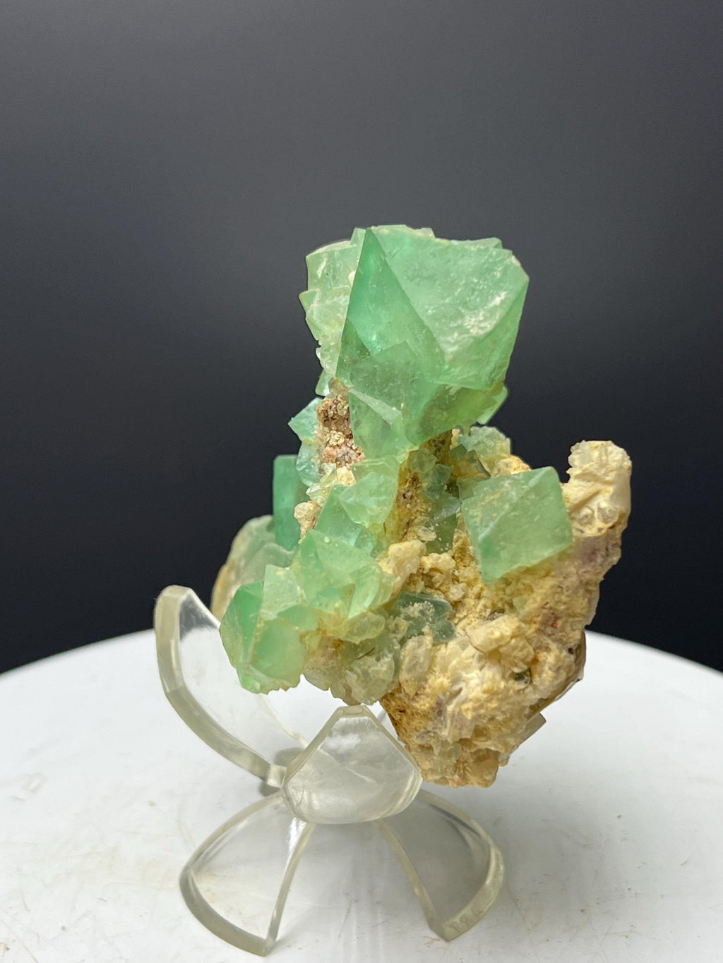 Special! Emerald Fluorite Specimen - Crystal Gemstone AE 