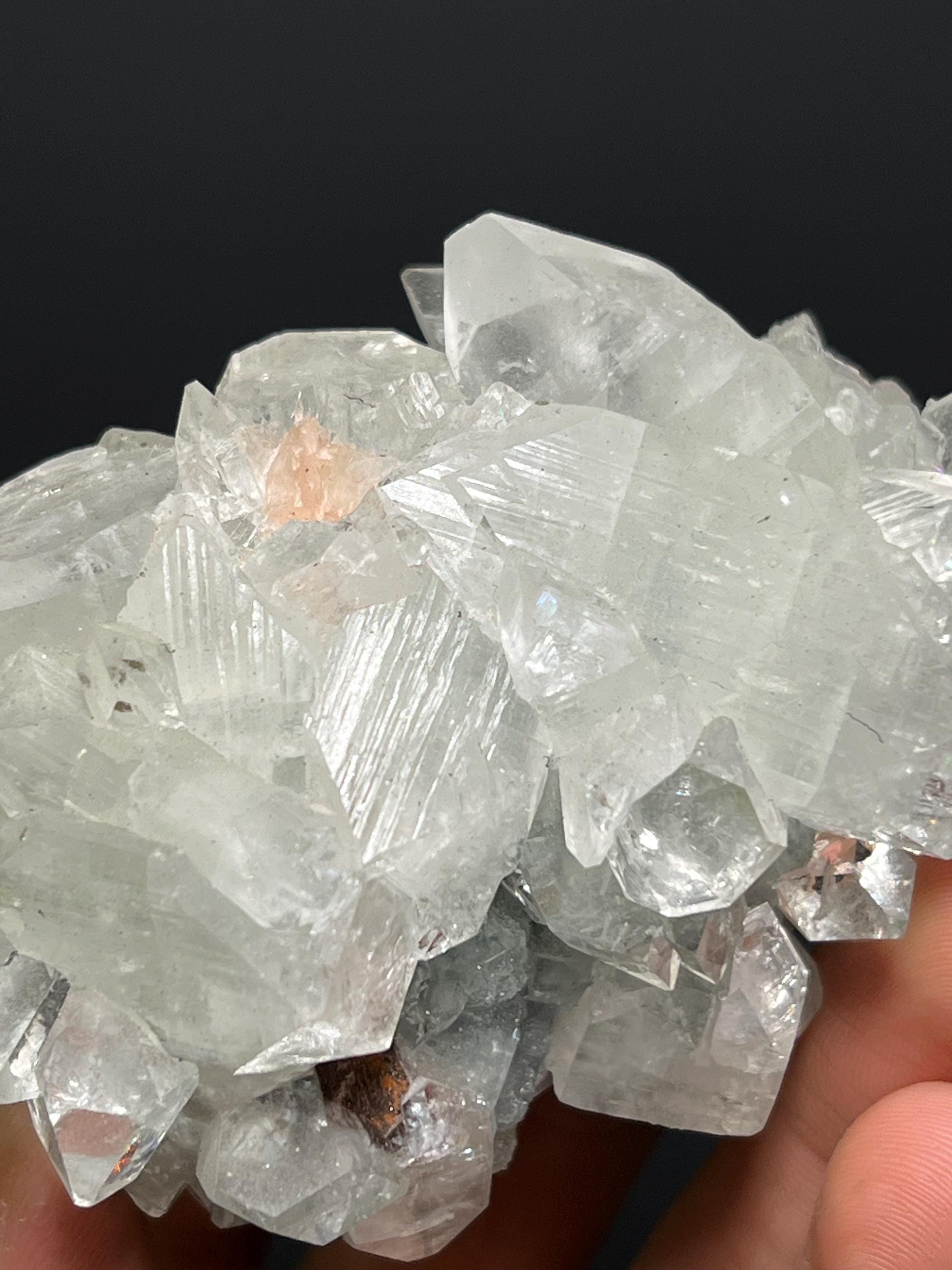 Stilbite XL. With Apophyllite XLS. - India - Crystal Gemstone AE 