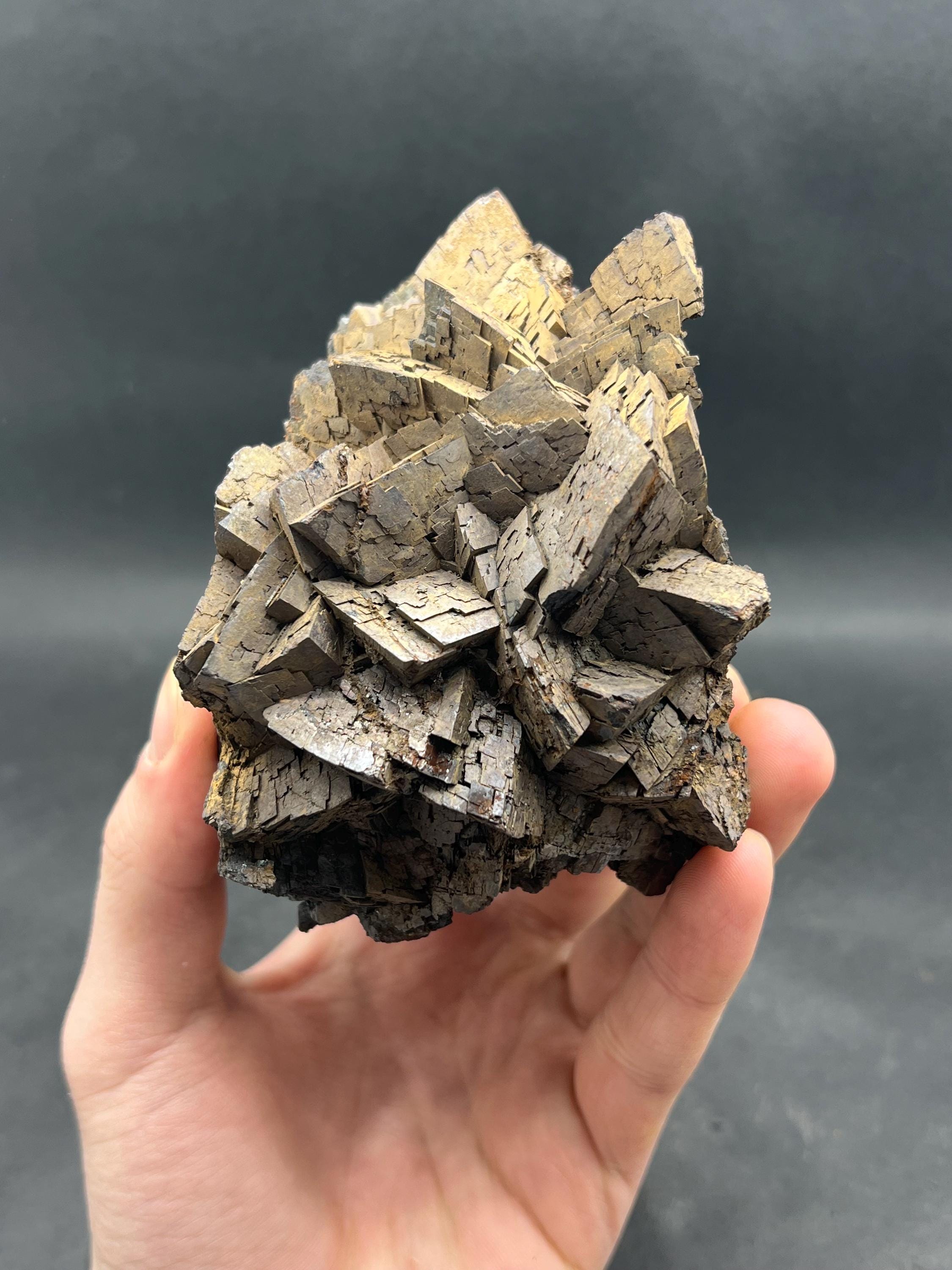 Special Quality, Limonite On Iron Siderite Mineral, For Special Collection - Crystal Gemstone AE 