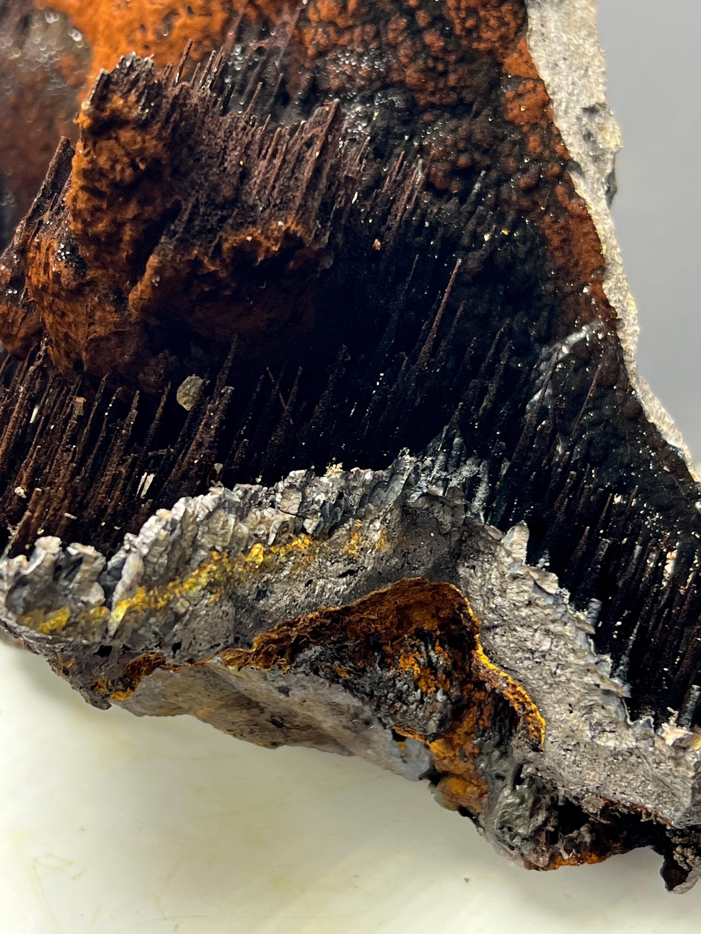 Museum Grade, Limonite And Specularite With Stalactite Goethite, For Special Collection - Crystal Gemstone AE 