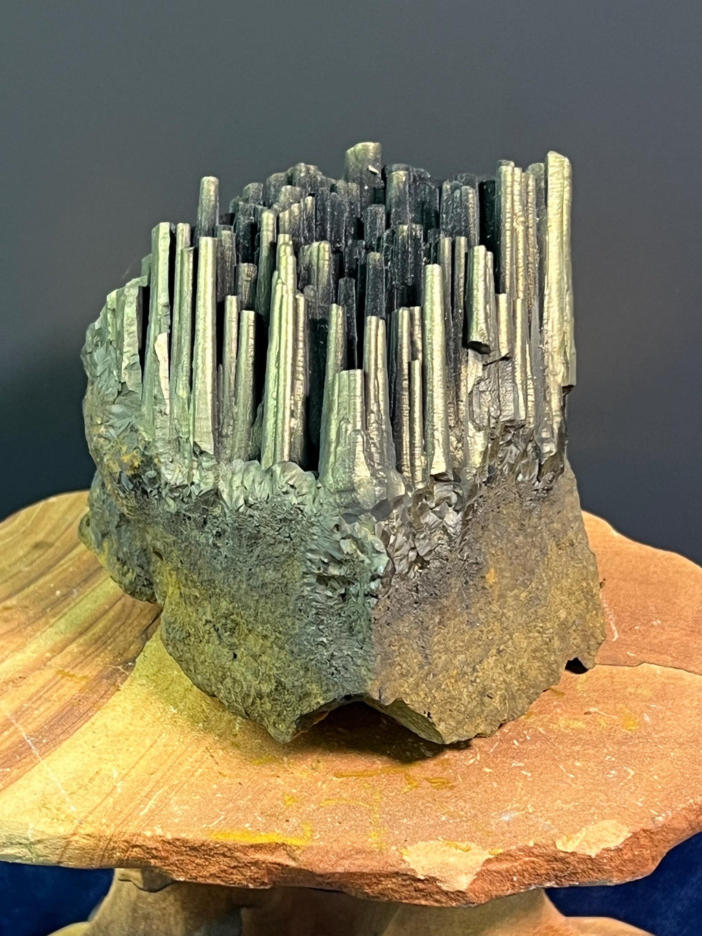 "Museum Grade" Golden Color Stalactite Goethite - Crystal Gemstone AE 