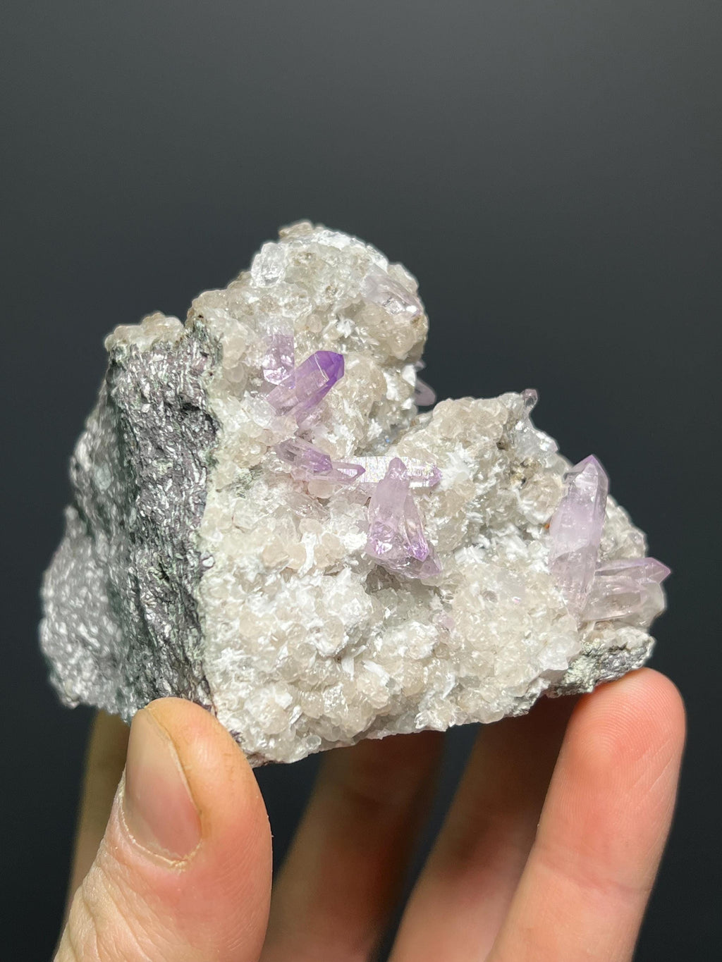 Quartz War Amethyst Specimen - Crystal Gemstone AE 