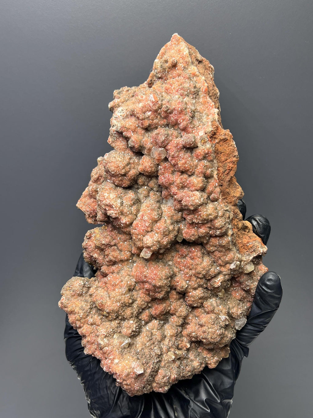Druzy Red Crystal Calcite - Crystal Gemstone AE 