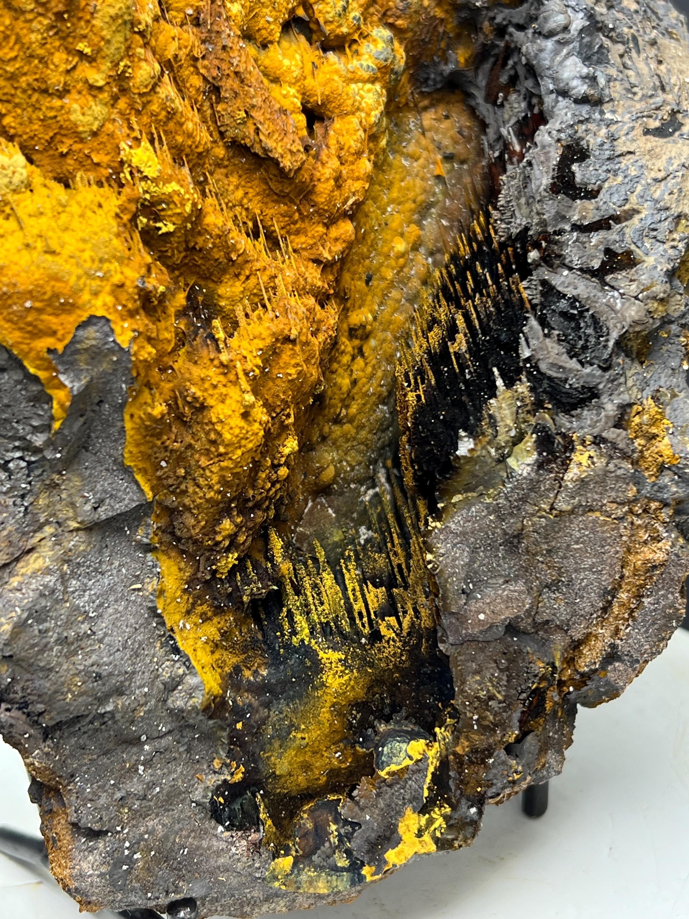 Museum Quality, Very Special And Showy Limonite With Stalactite Goethite - Crystal Gemstone AE 