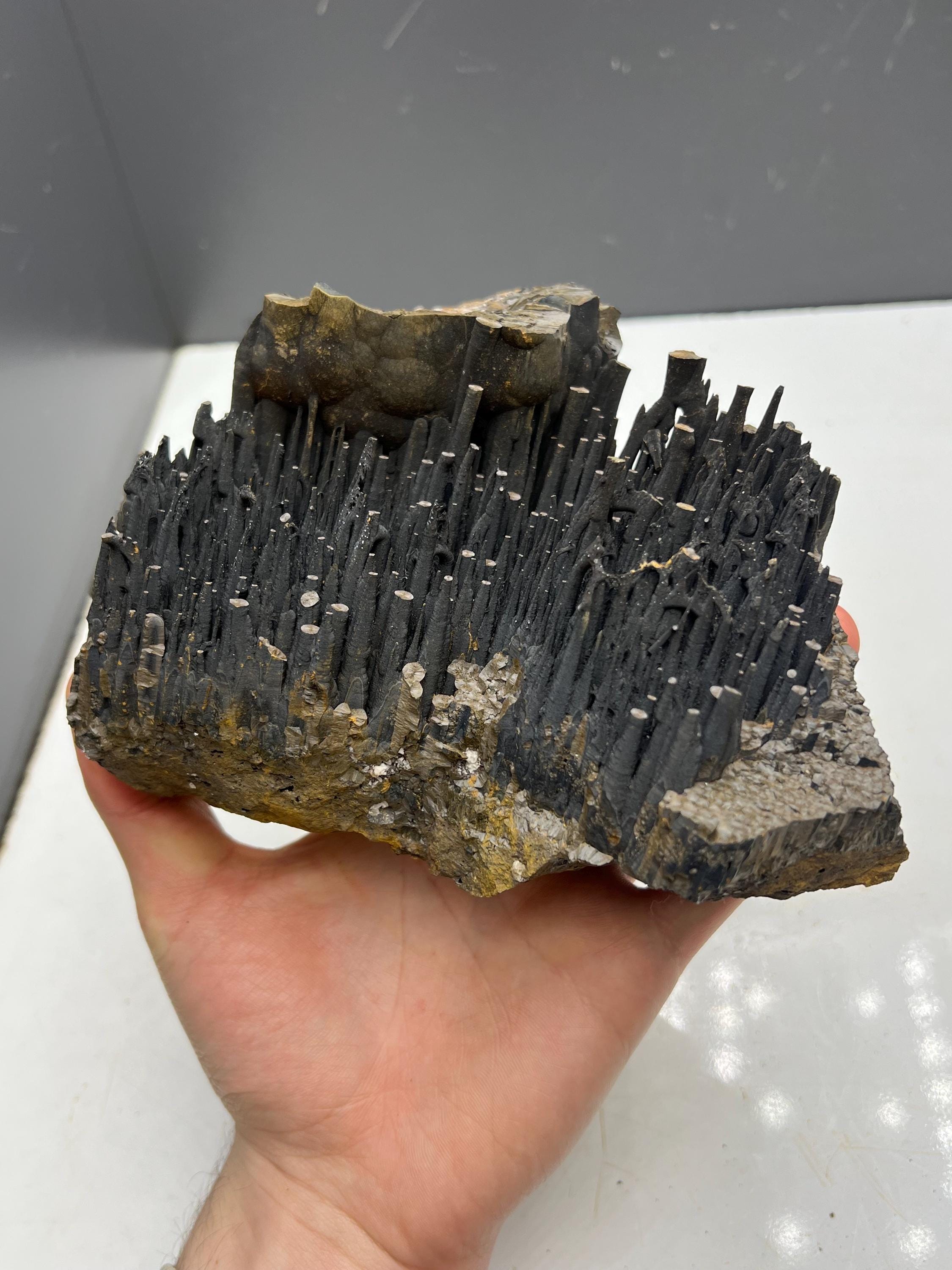 Large Stalactite Goethite Mineral, Stalactite Bridges, Turkey - Crystal Gemstone AE 