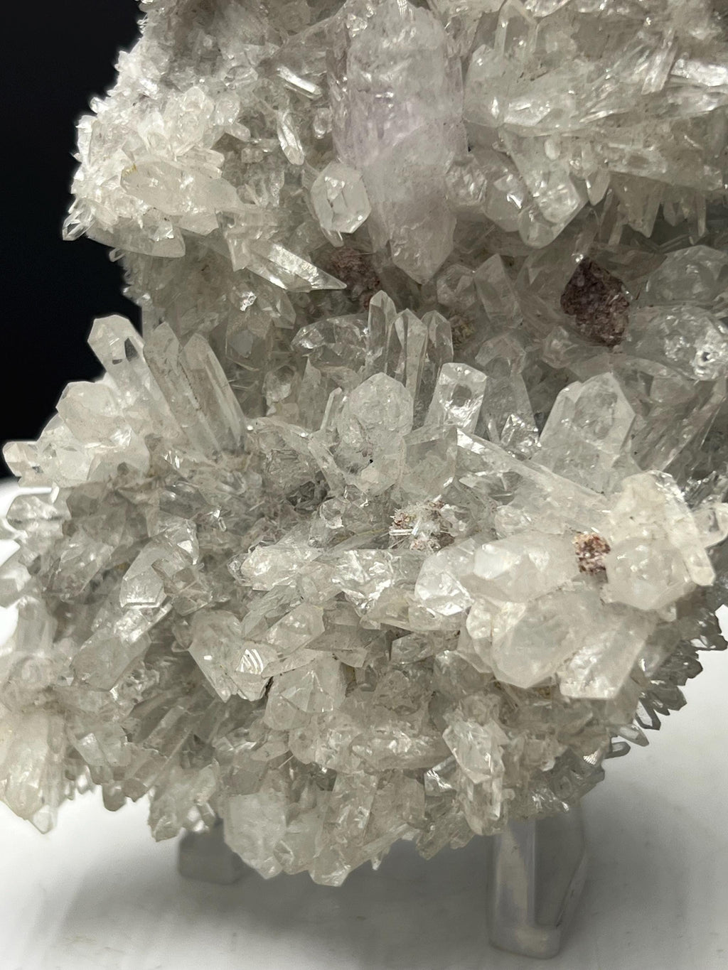 Lilac Himalayan Clear Crystal Quartz Specimen - Crystal Gemstone AE 