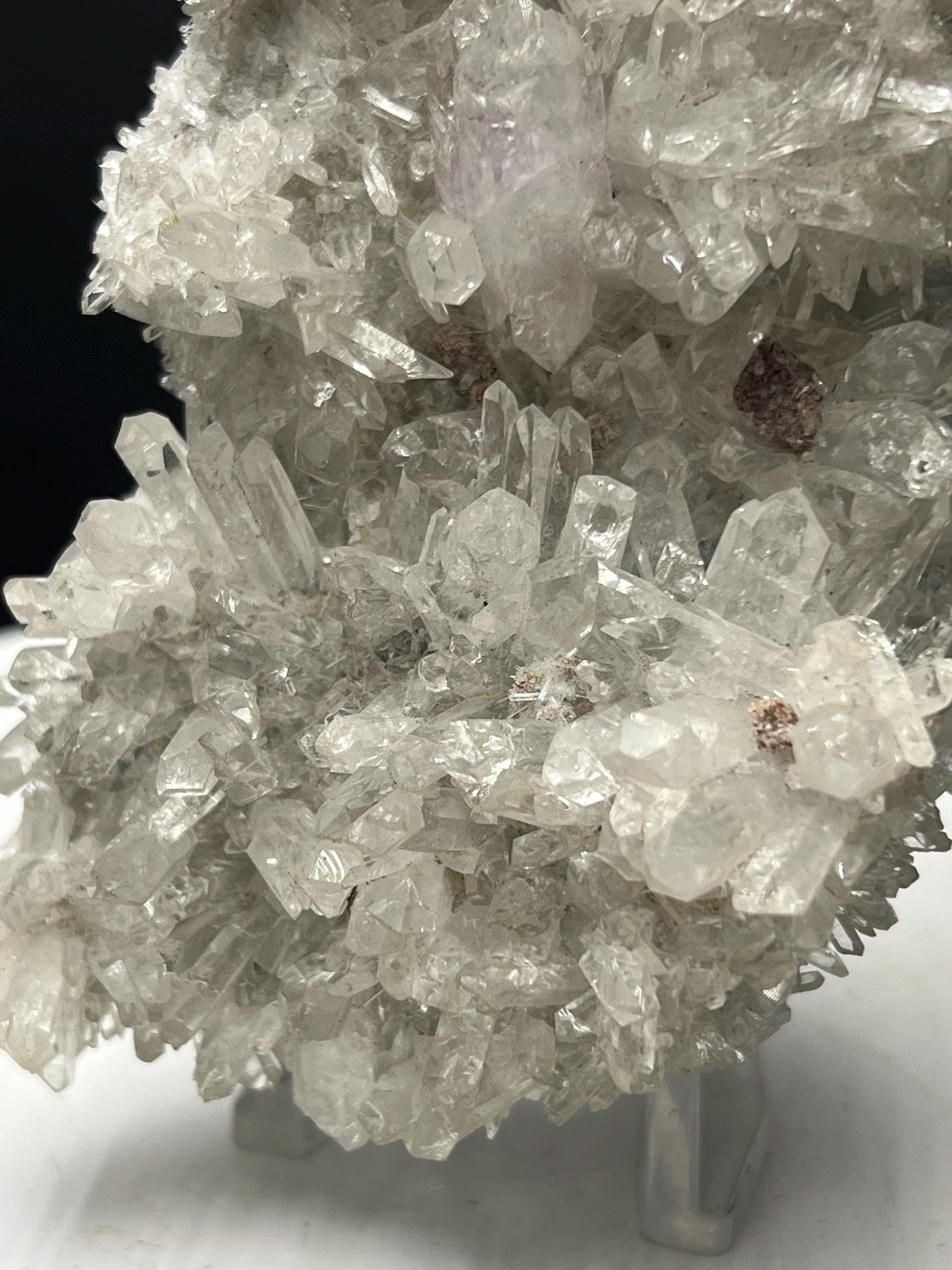Lilac Himalayan Clear Crystal Quartz Specimen - Crystal Gemstone AE 