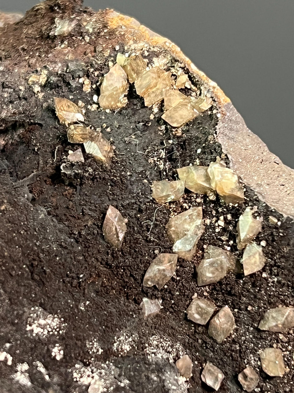 Very Special Crystal Barite With Goethite Small Stalactites - Crystal Gemstone AE 