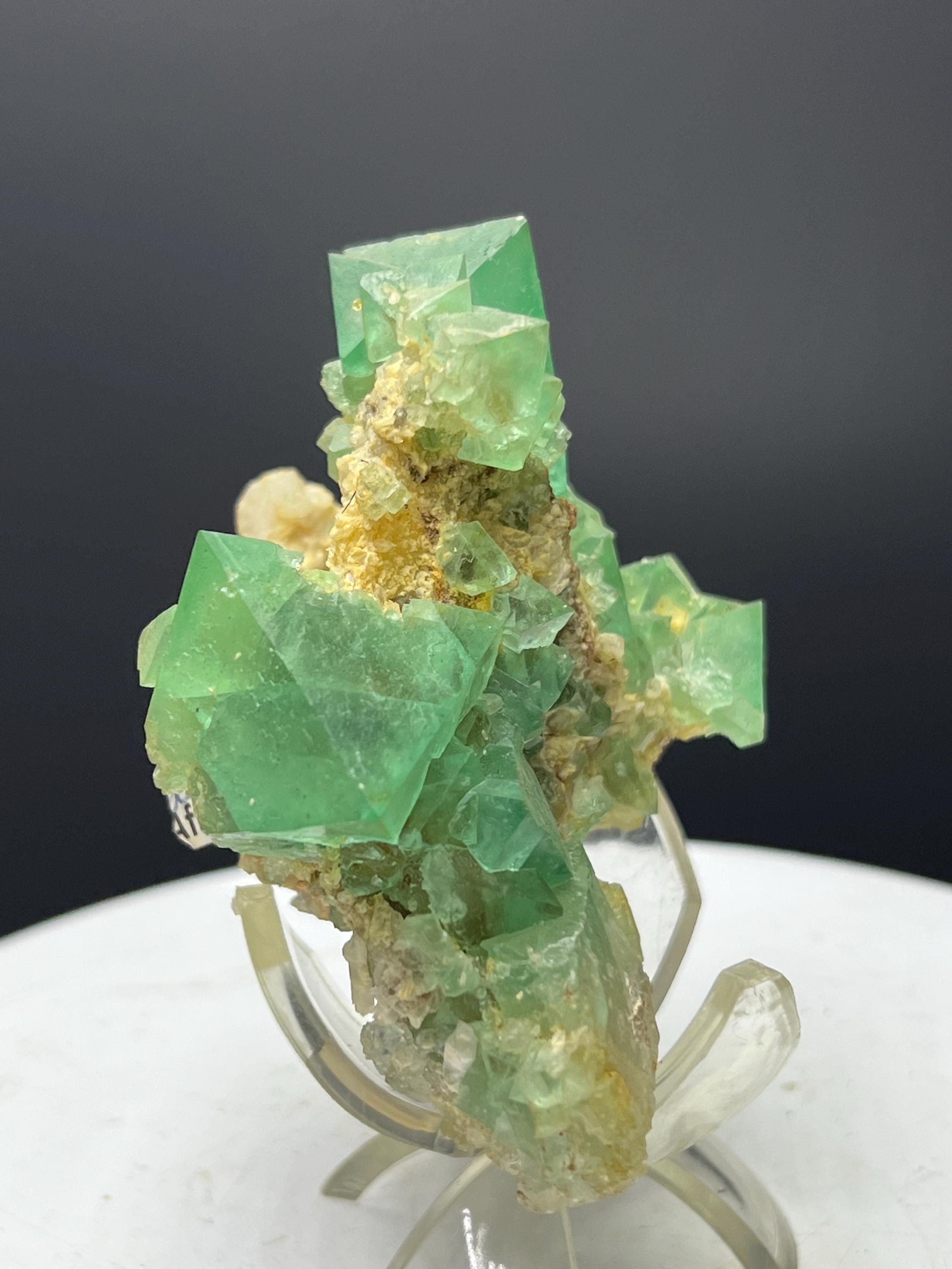 Special! Emerald Fluorite Specimen - Crystal Gemstone AE 