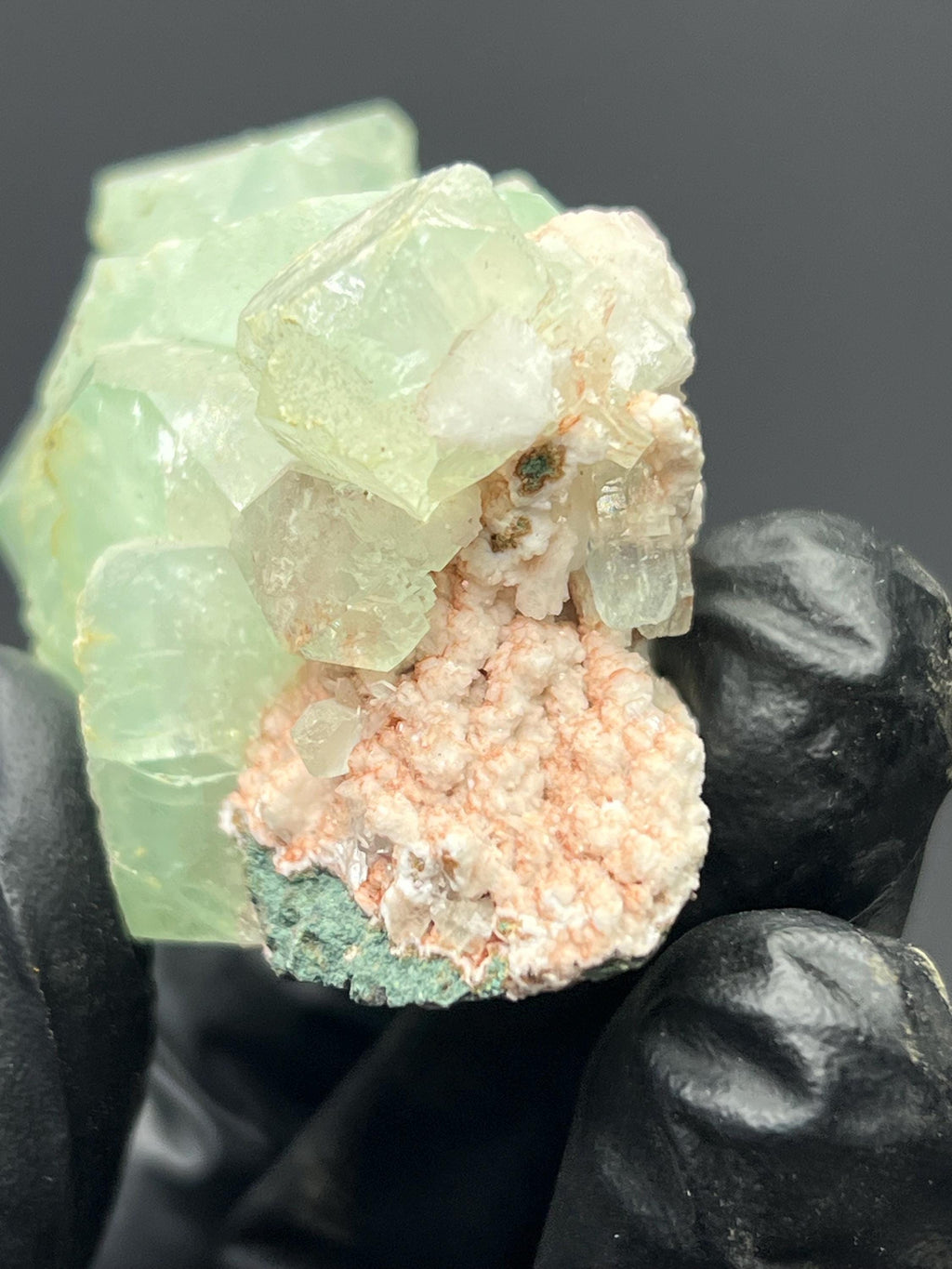 Fluorapophyllite With Apophyllite - Crystal Gemstone AE 
