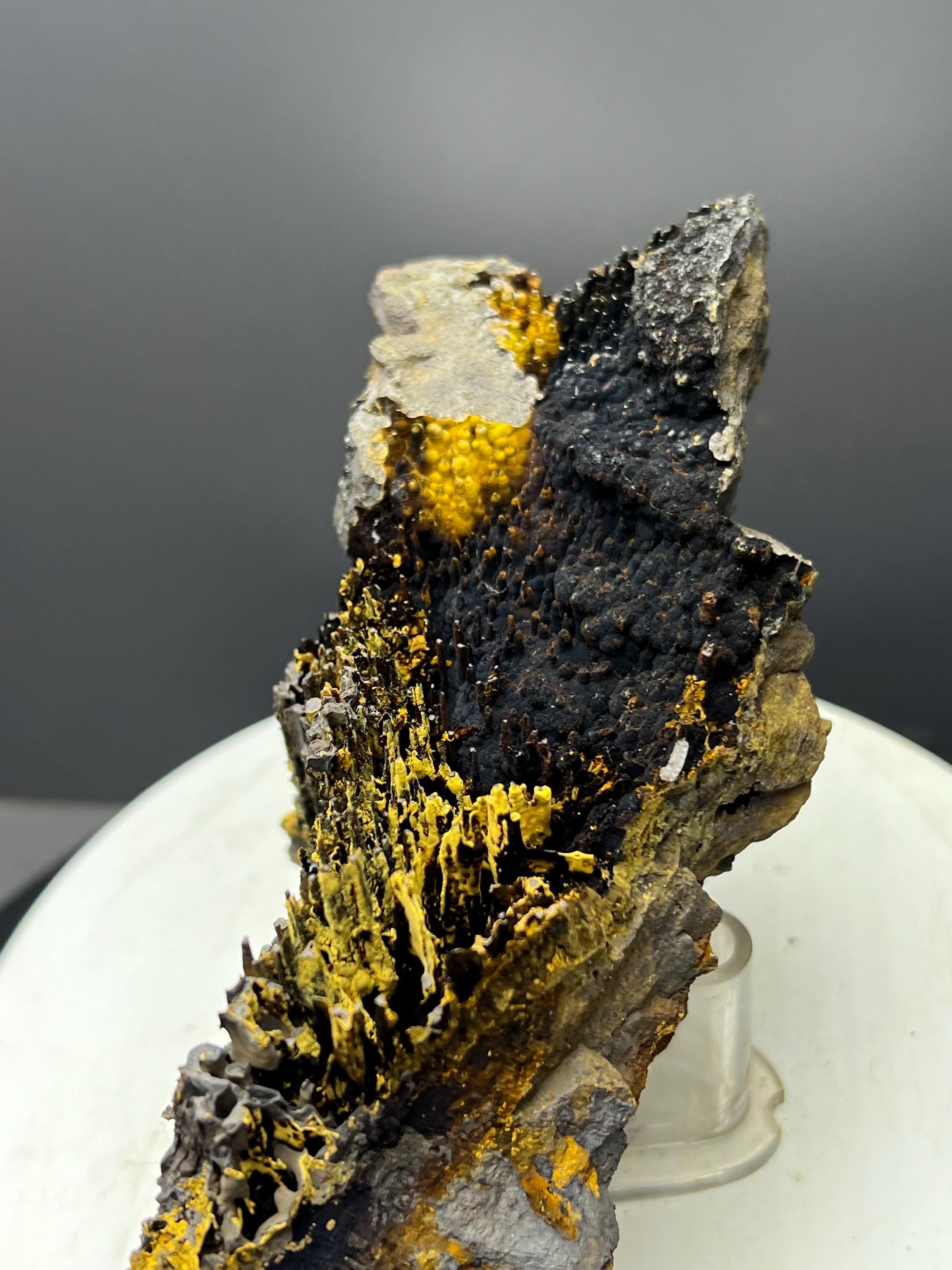 Very Showy, Limonite And Specularite With Stalactite Goethite Specimen - Crystal Gemstone AE 