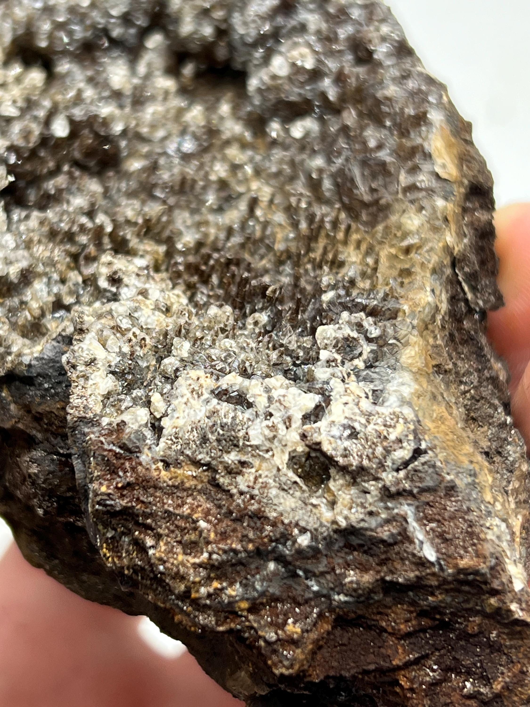 Special Formation, Crystal Calcite With Hematite Small Stalactites, From Turkey - Crystal Gemstone AE 