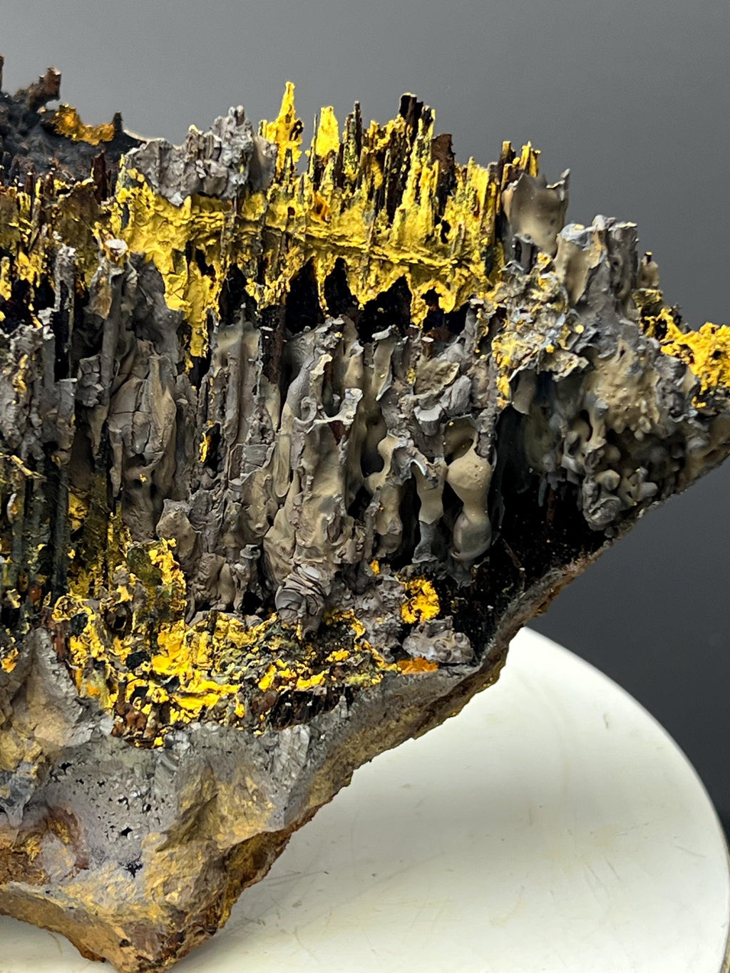 Very Showy, Limonite And Specularite With Stalactite Goethite Specimen - Crystal Gemstone AE 