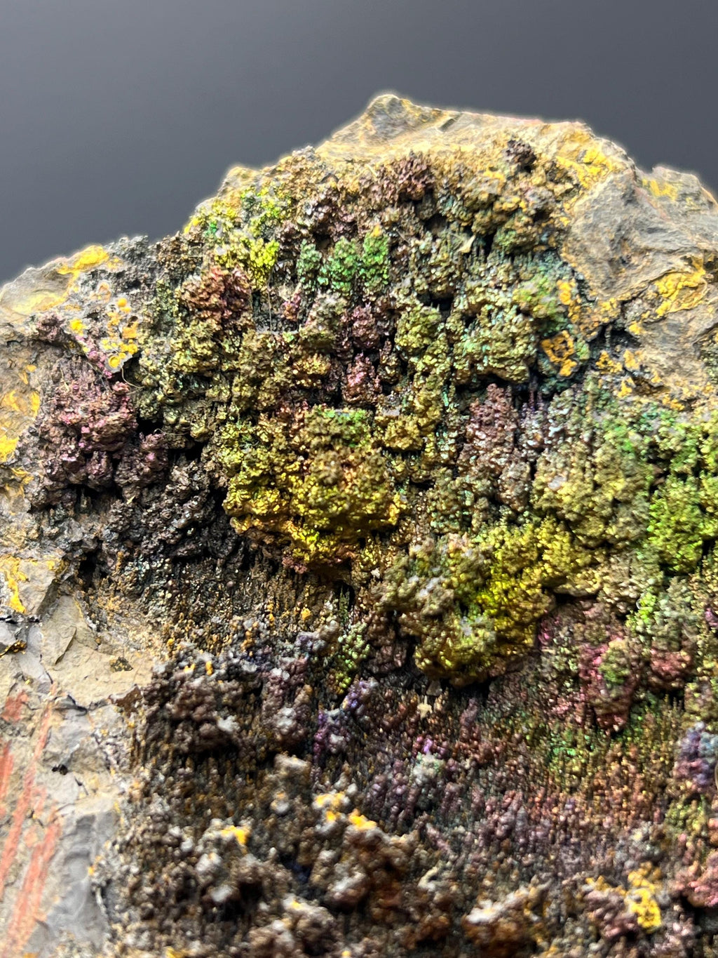 Very Unique! Colored Alloy Natural Stalactite Goethite Specimen - Crystal Gemstone AE 