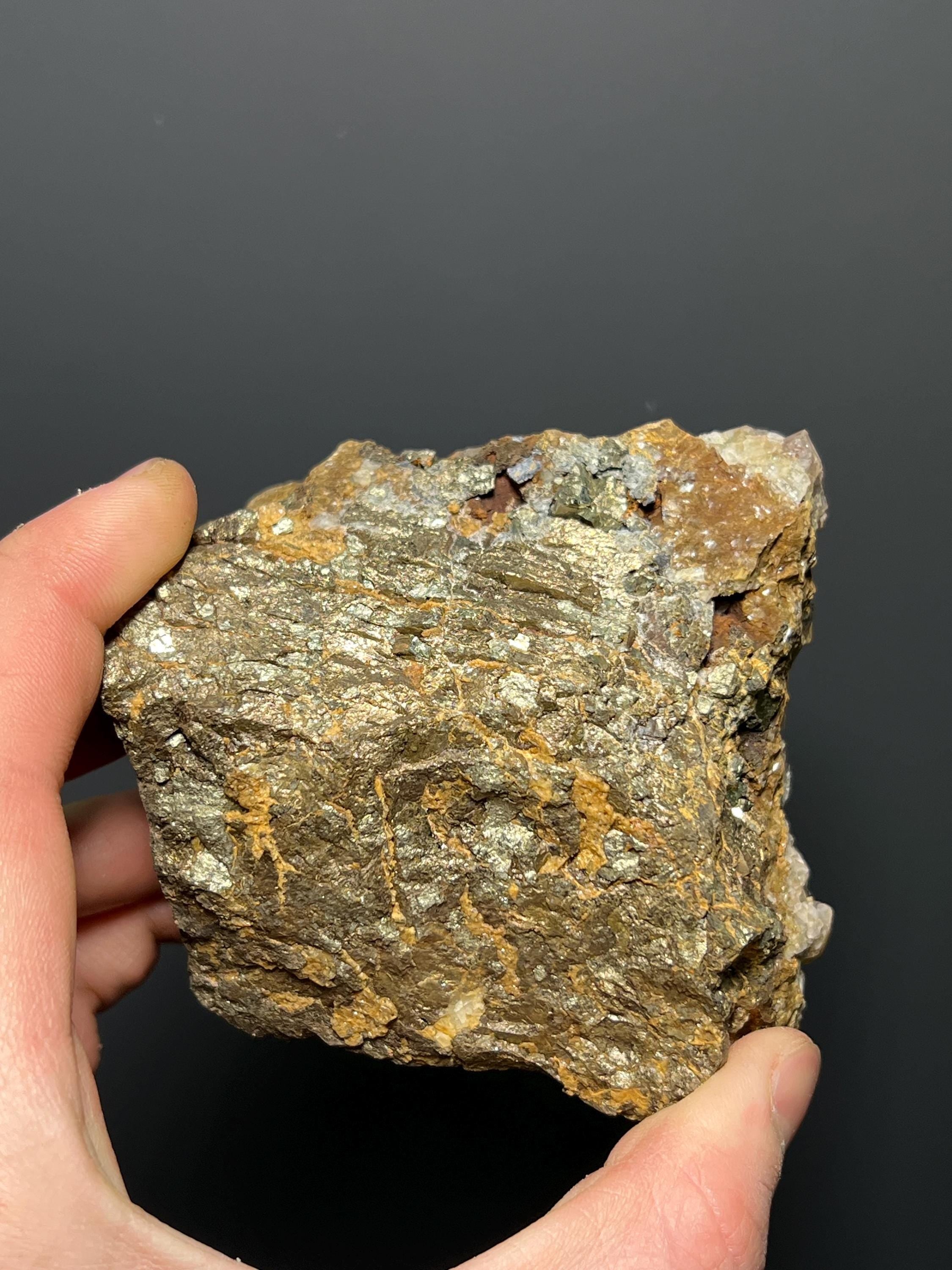 Pink Cubic Fluorite On Pyrite - USA - Crystal Gemstone AE 