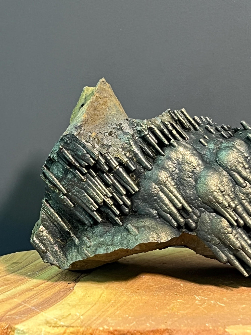 "Museum Grade" Golden Color Stalactite Goethite - Crystal Gemstone AE 