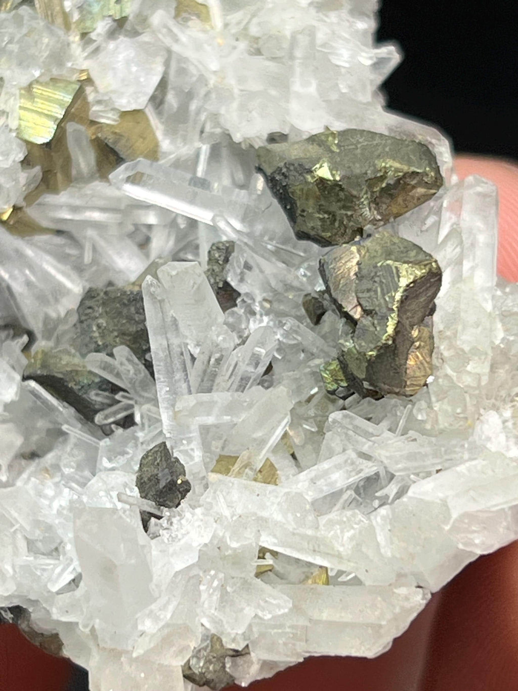 Pyrite And Galena With Crystal Quartz - Crystal Gemstone AE 