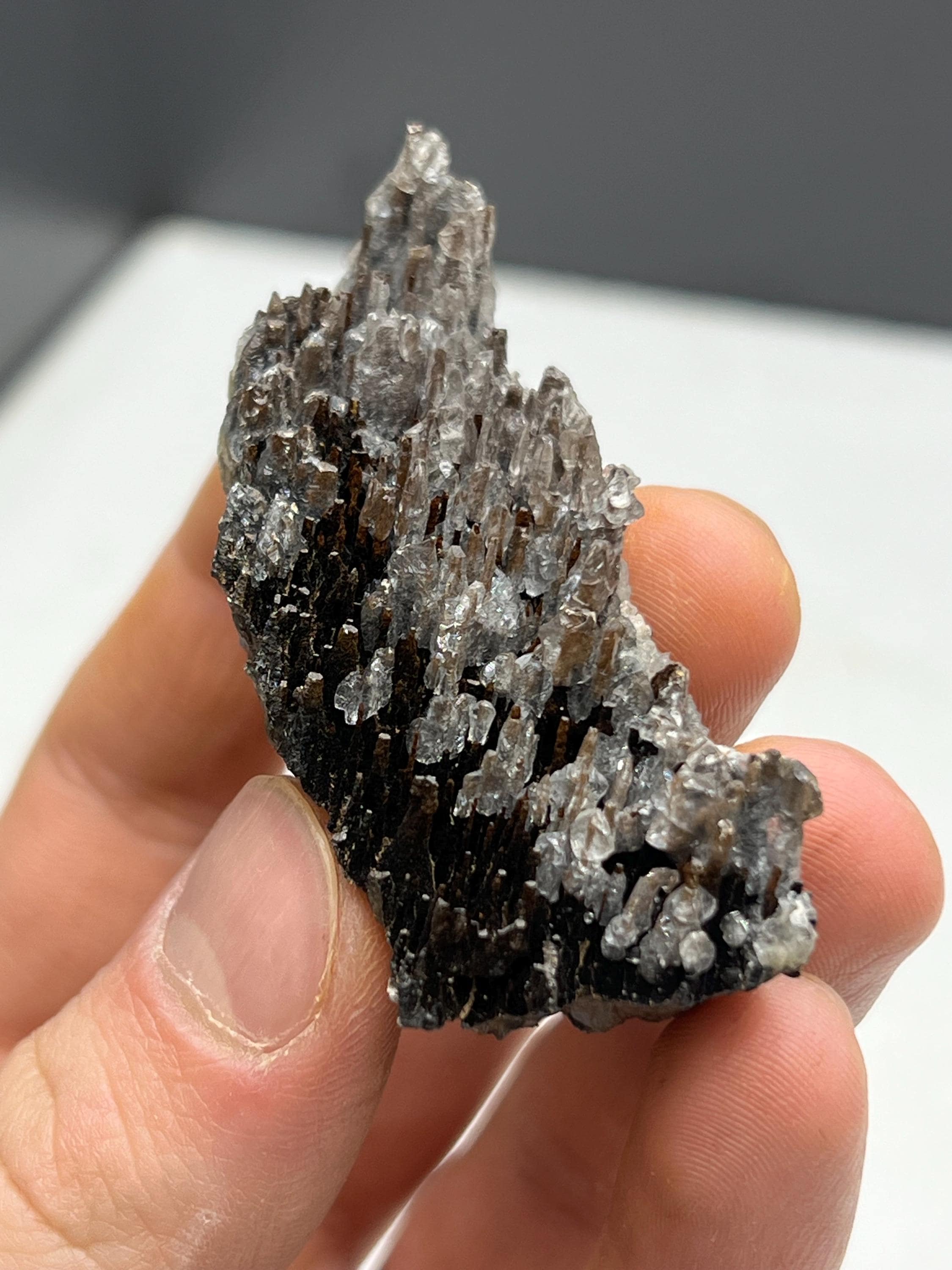 Very Special, Crystal Calcite and limonite with stalactite hematite, From Turkey - Crystal Gemstone AE 