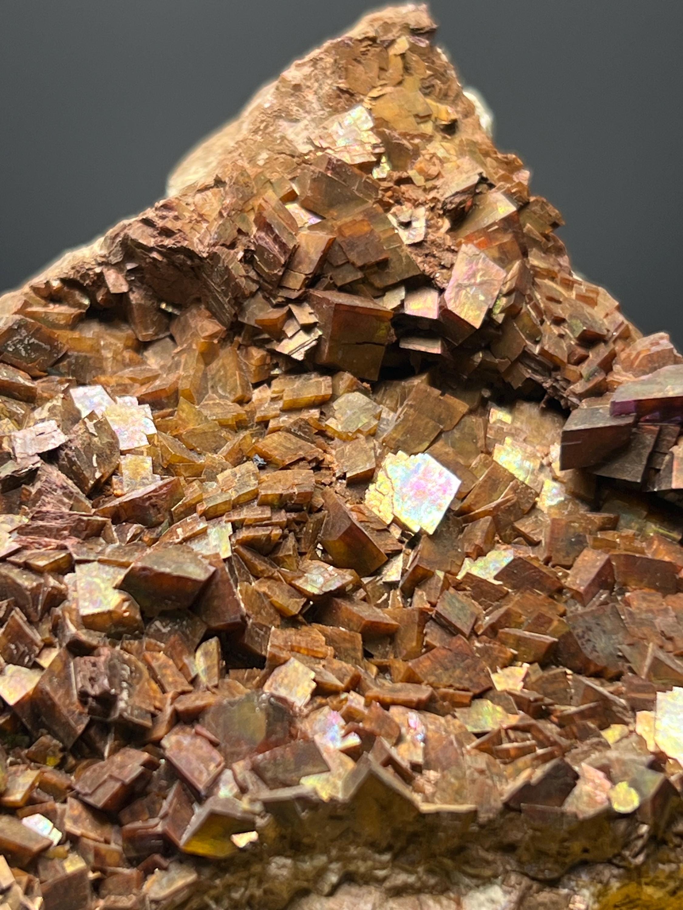 Museum Grade! Iridescent Crystal Iron Siderite, From Turkey - Crystal Gemstone AE 