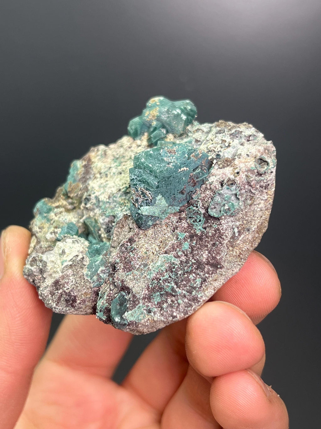 Grandidierite Specimen from Madagascar, Blue-Green Rare Mineral - Crystal Gemstone AE 
