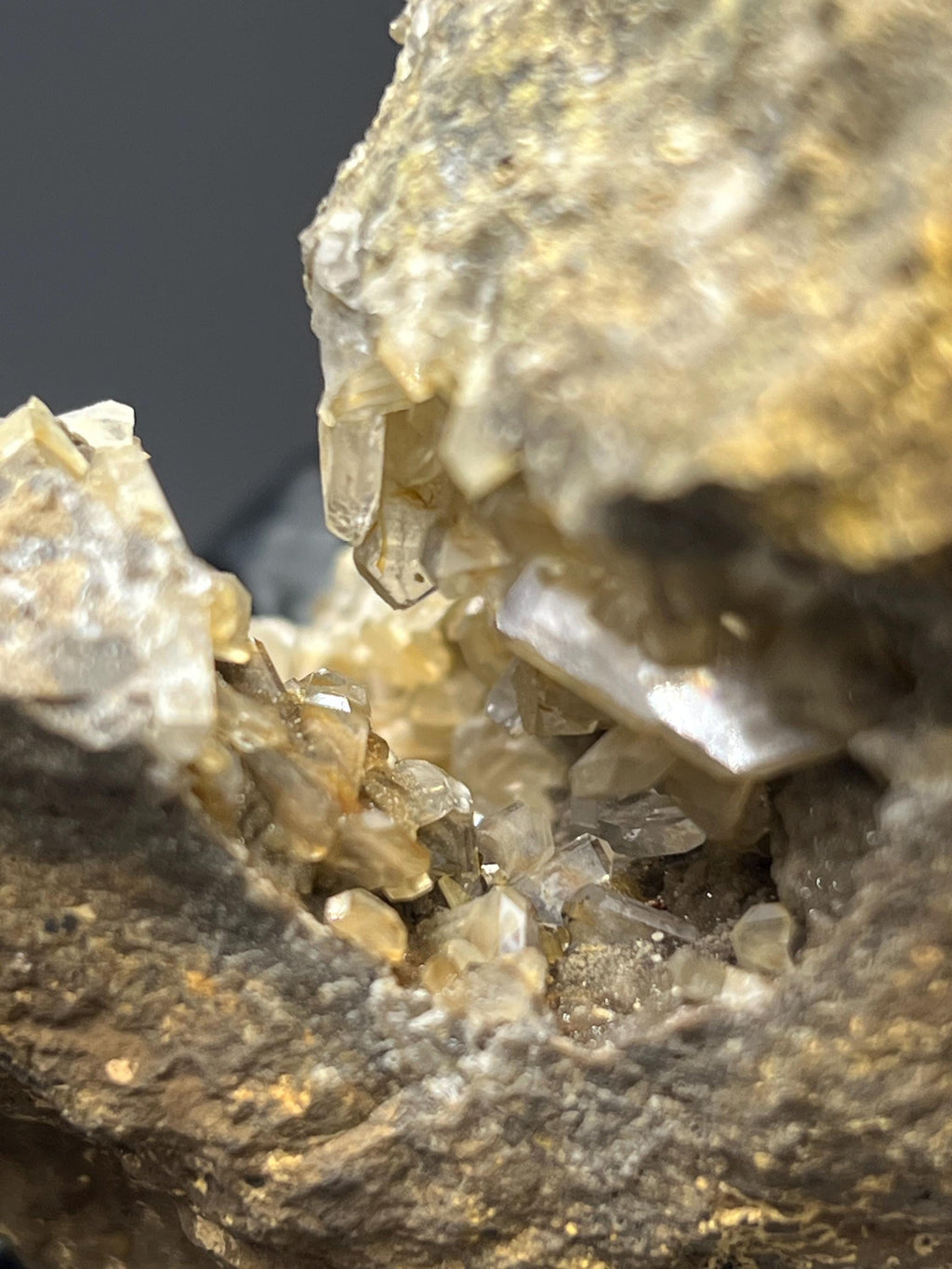 Barite Crystals With Chalcedony - Crystal Gemstone AE 