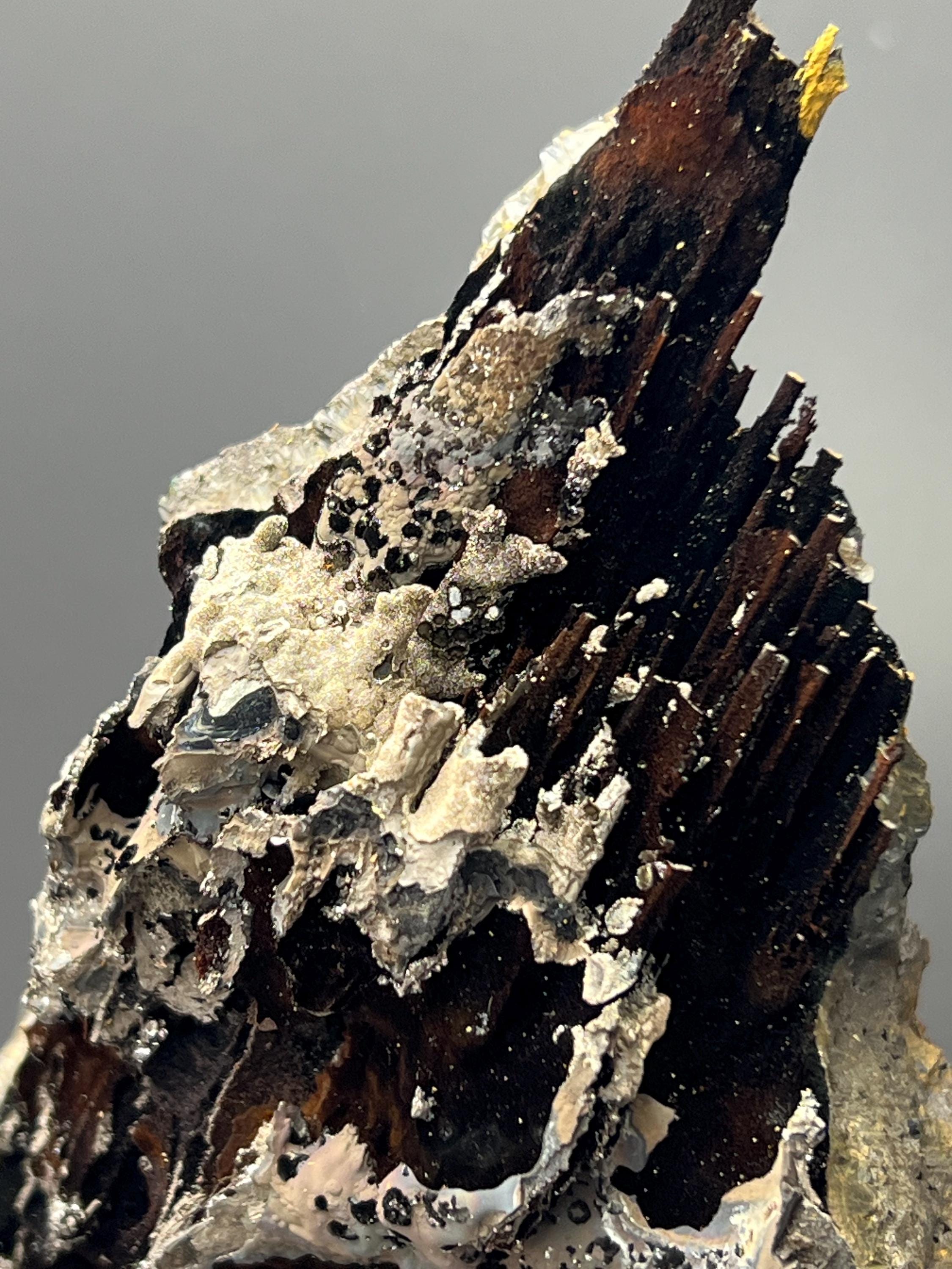 Special Quality, Showy Specularite And Limonite With Stalactite Goethite - Crystal Gemstone AE 