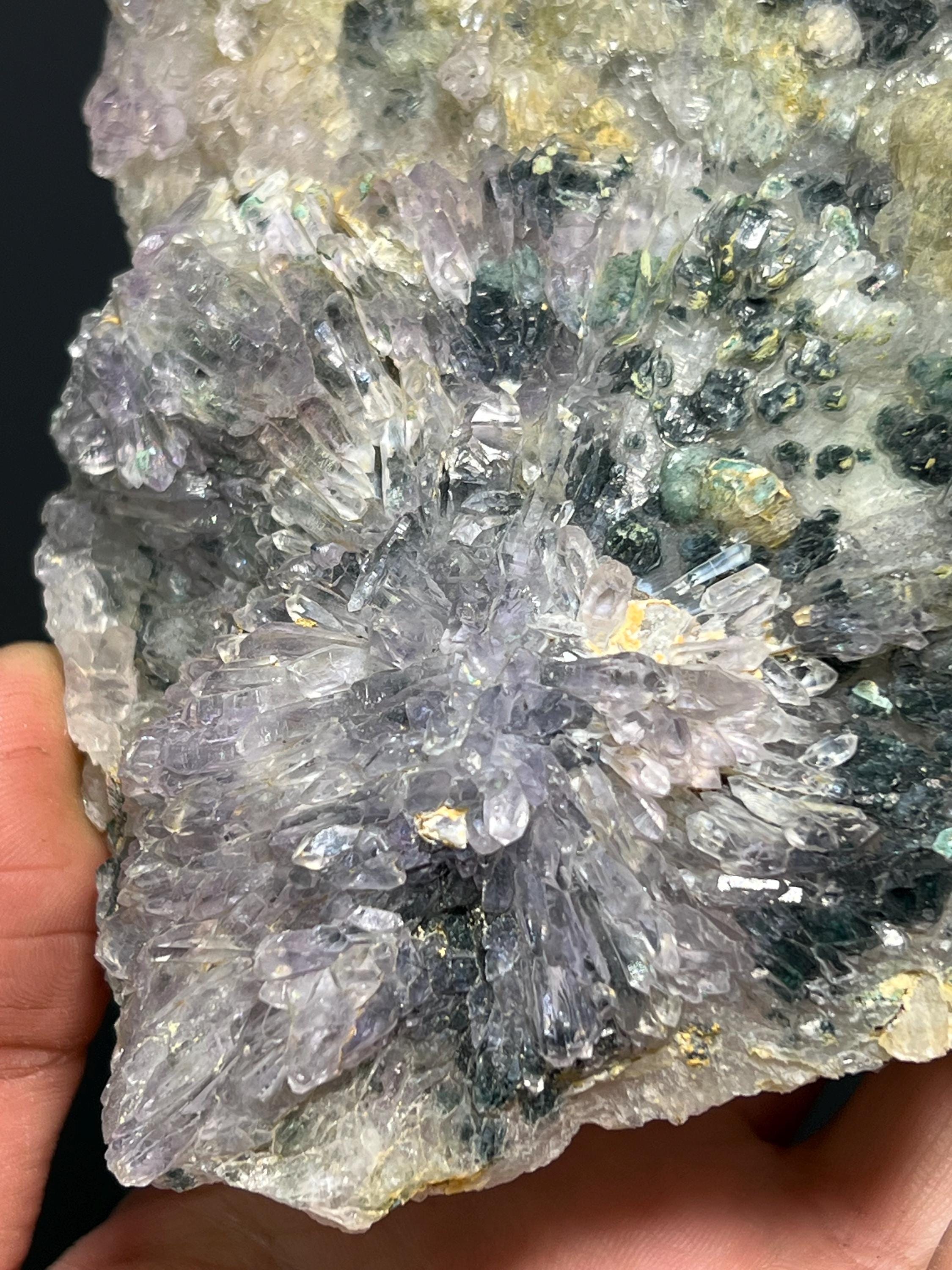 Flower Amethyst Quartz - Brazil - Crystal Gemstone AE 