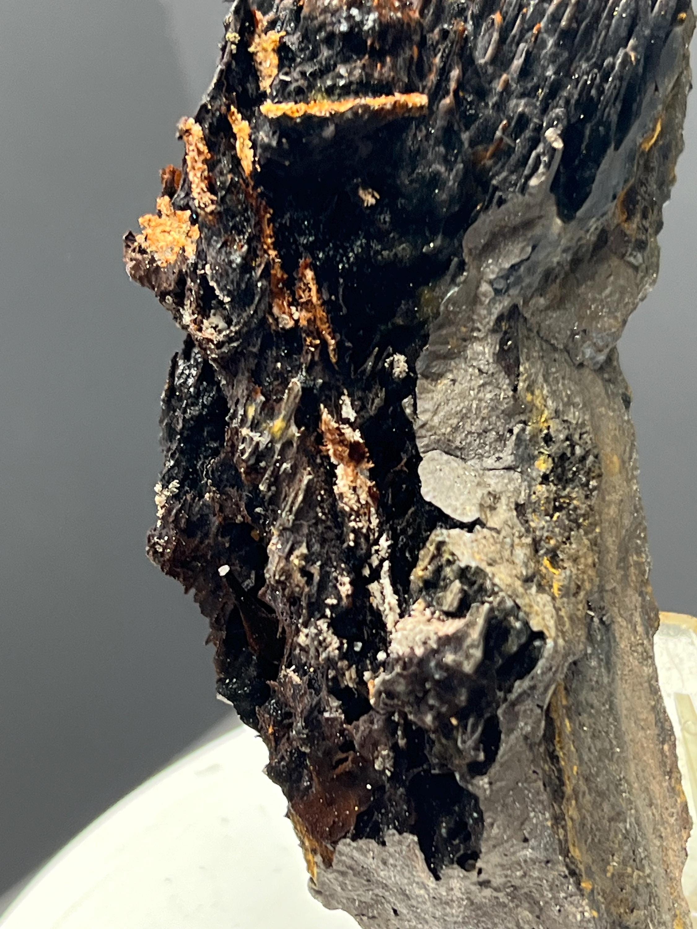 Very Showy! Limonite And Specularite With Velvet Stalactite Goethite Specimen, For Special Collection - Crystal Gemstone AE 