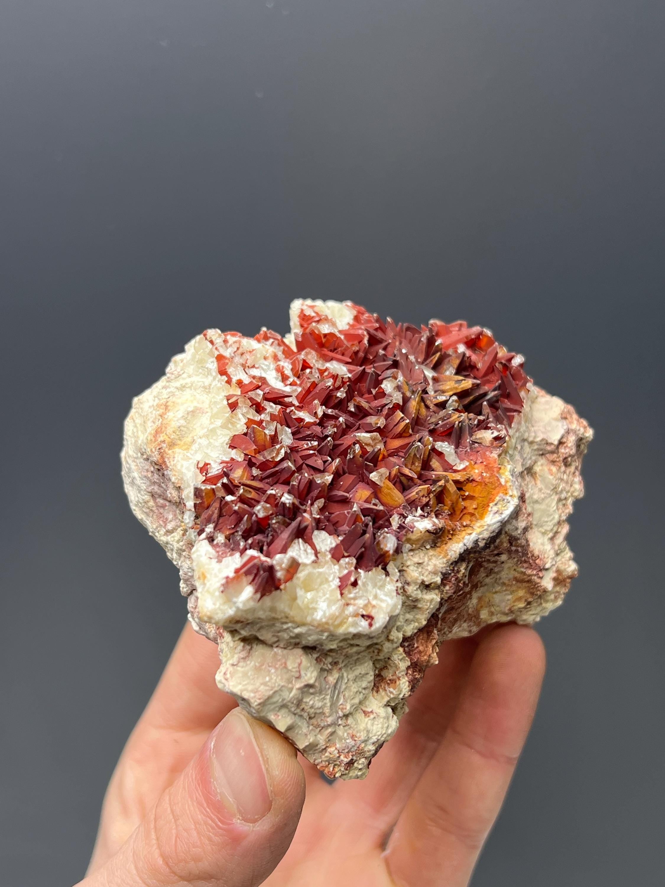 Red Crystal Calcite - Crystal Gemstone AE 