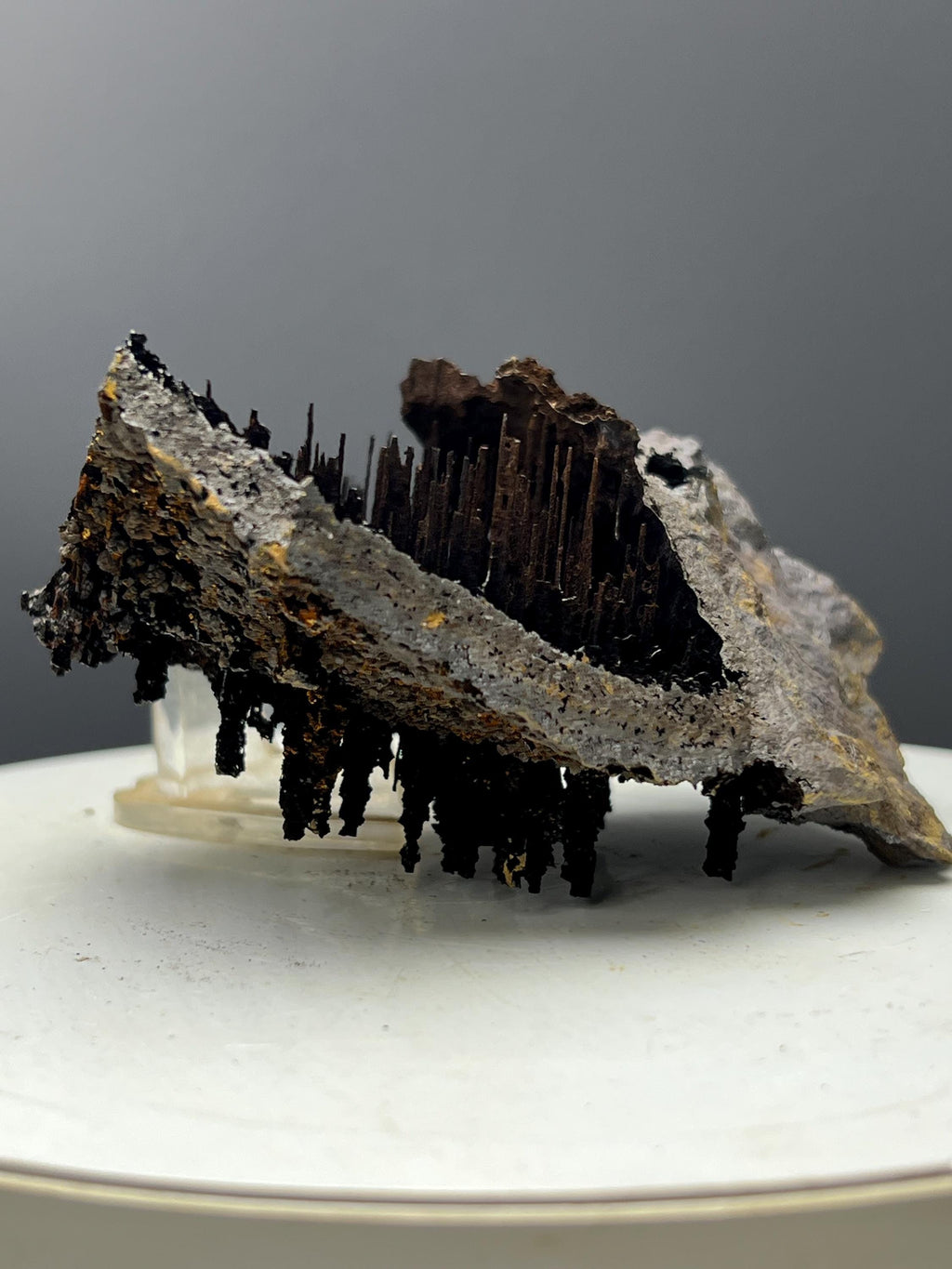 Very Special Formation Limonite With Stalactite Goethite Specimen, For Special Collection - Crystal Gemstone AE 