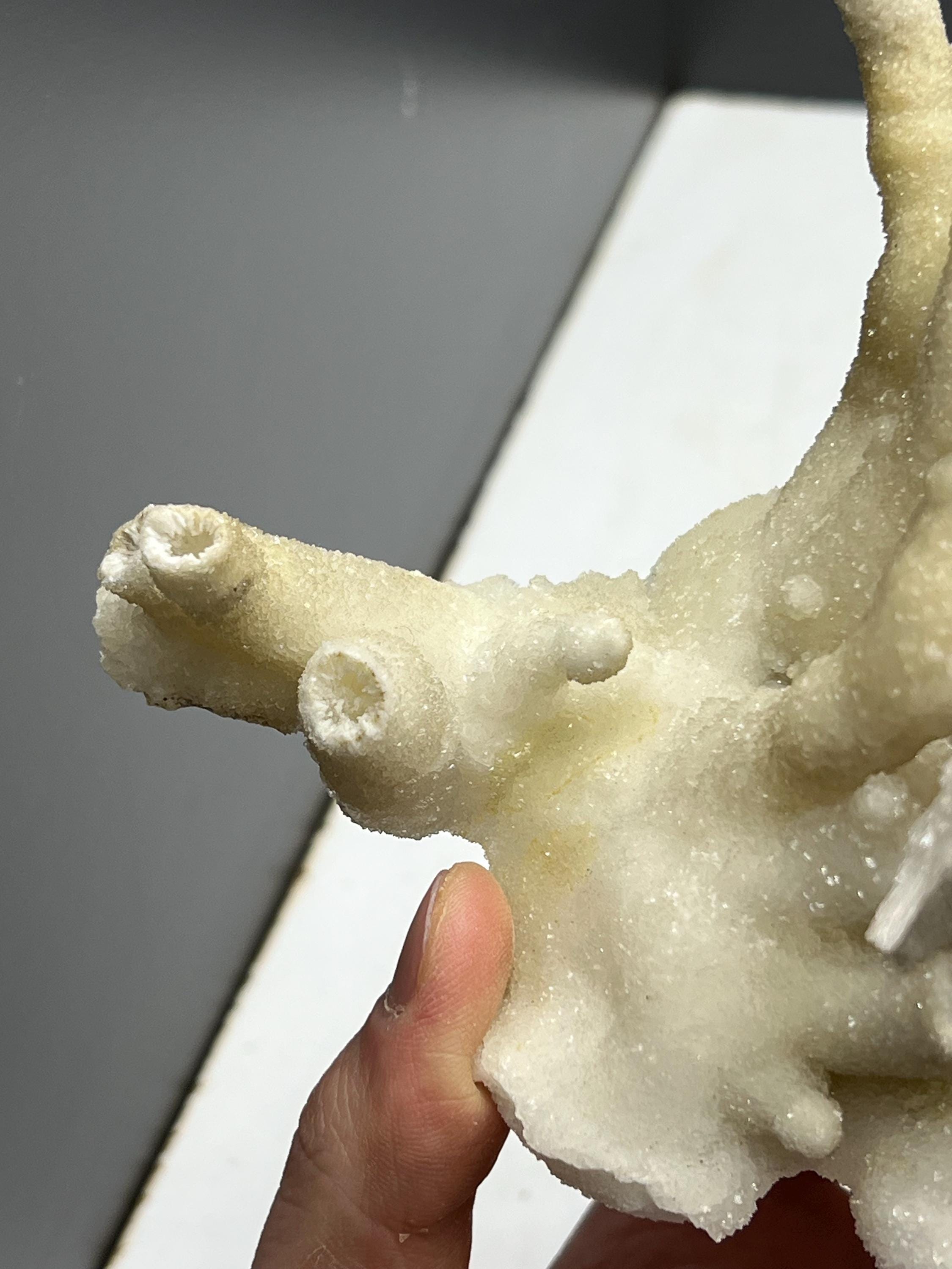 Very Special And Showy Stalactite Aragonite Mineral, From Turkey - Crystal Gemstone AE 