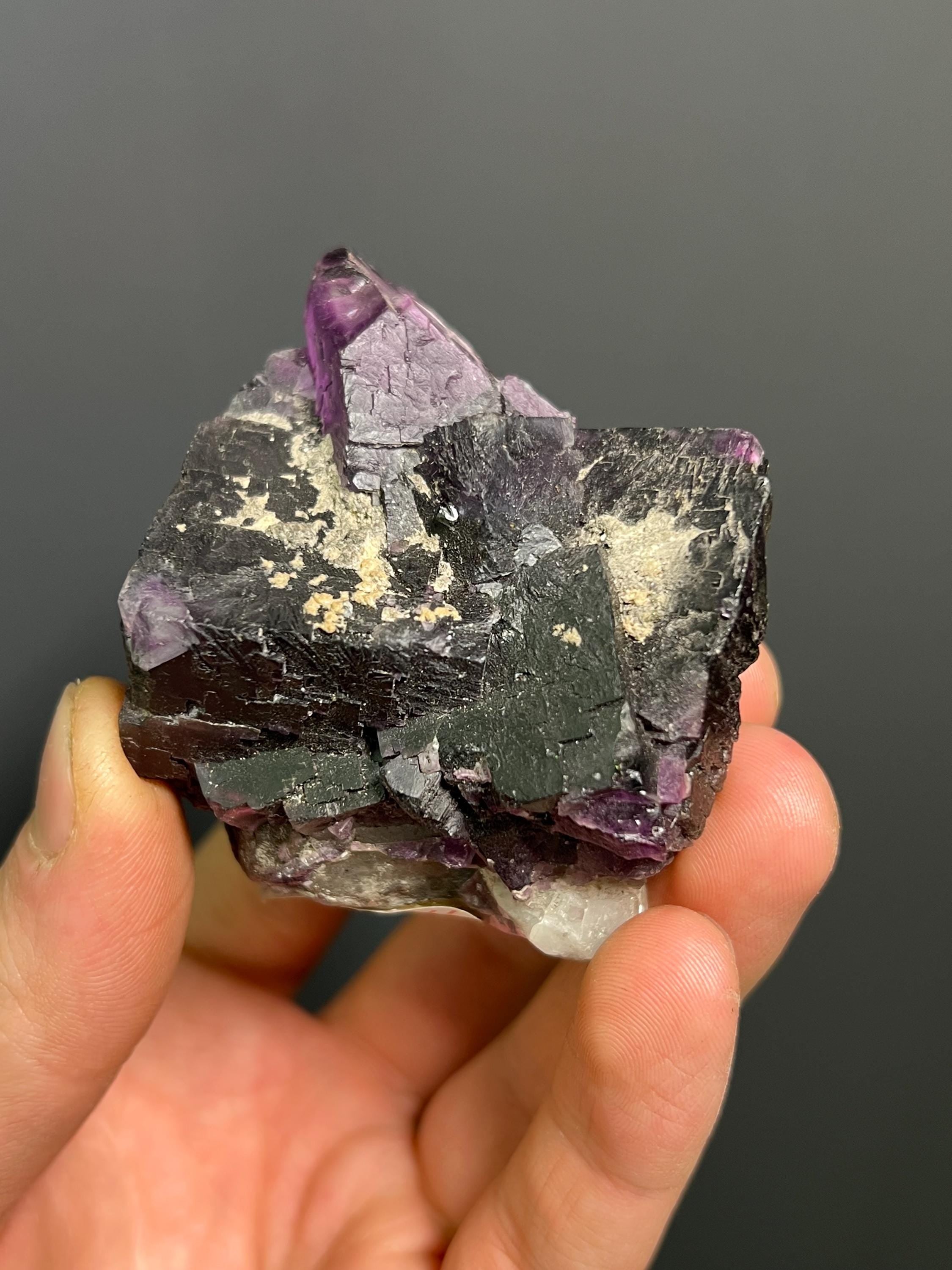 Phantom Purple Fluorite - USA - Crystal Gemstone AE 