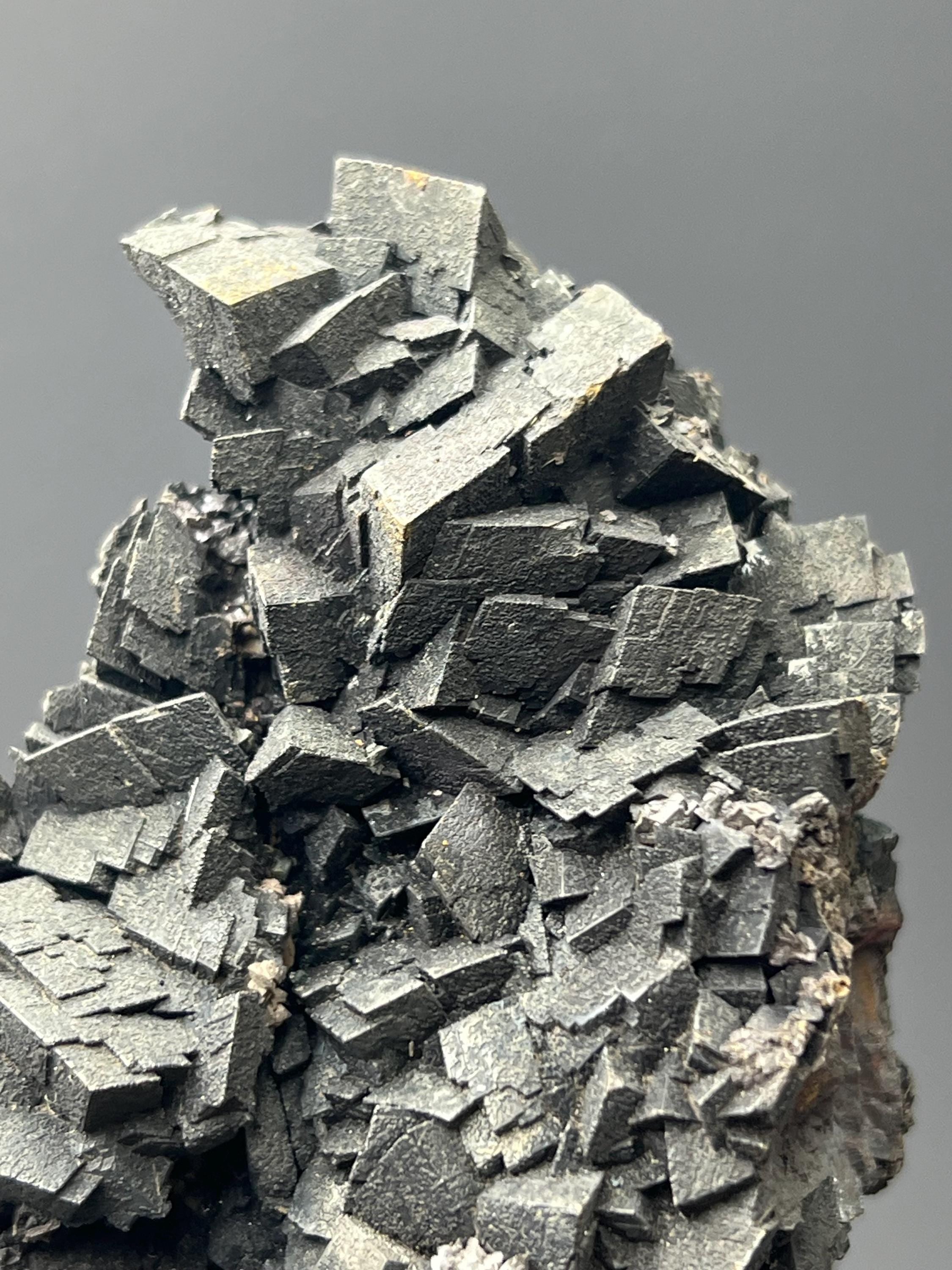 Museum Grade Very Showy Black Iron Siderite Specimen - Crystal Gemstone AE 