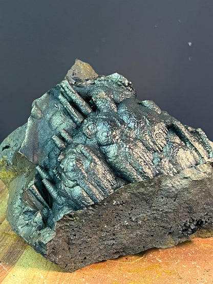 "Museum Grade" Golden Color Botryoidal And Stalactite Formation Goethite - Crystal Gemstone AE 