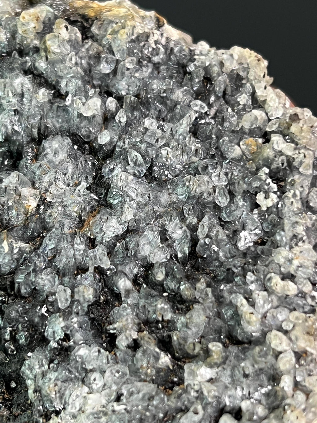 Crystal Calcite On Small Stalactites Goethite - Crystal Gemstone AE 