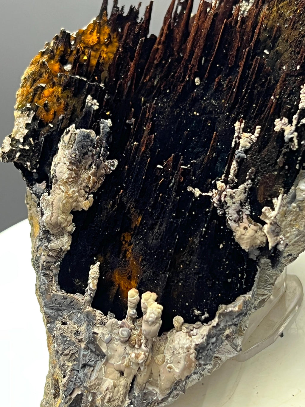 Very Showy Limonite And Specularite With Stalactite Goethite Specimen, For Special Collection - Crystal Gemstone AE 
