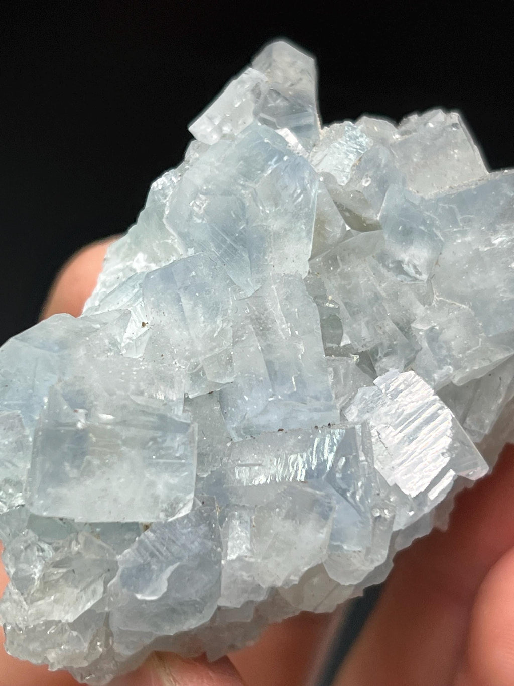Blue Celestine Specimen - Crystal Gemstone AE 