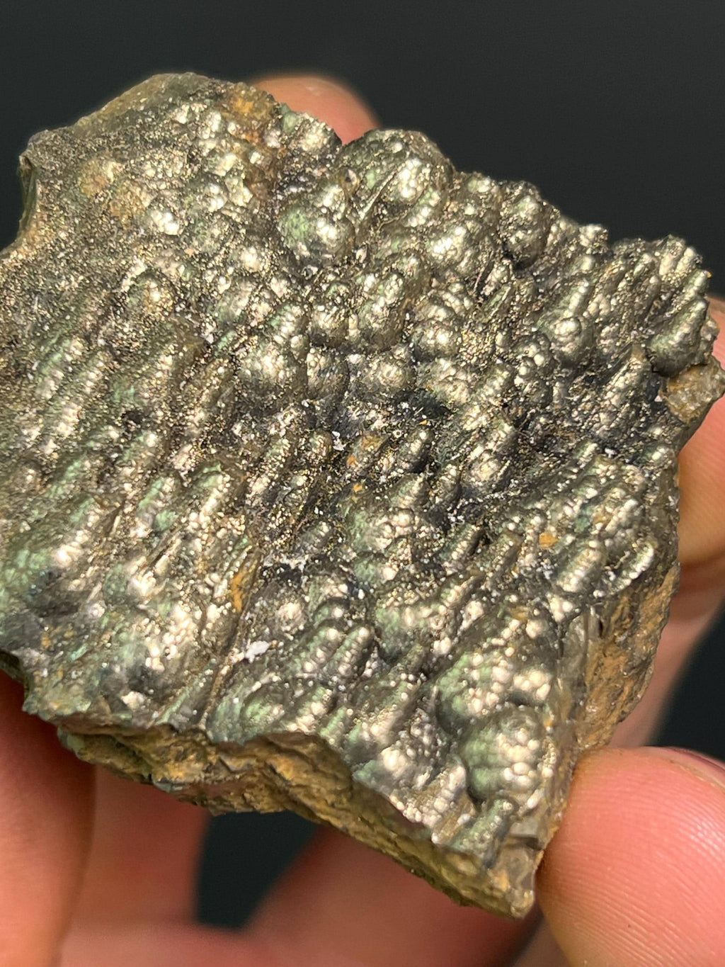 Golden Color Stalactite And Botryoidal Formation Goethite - Crystal Gemstone AE 