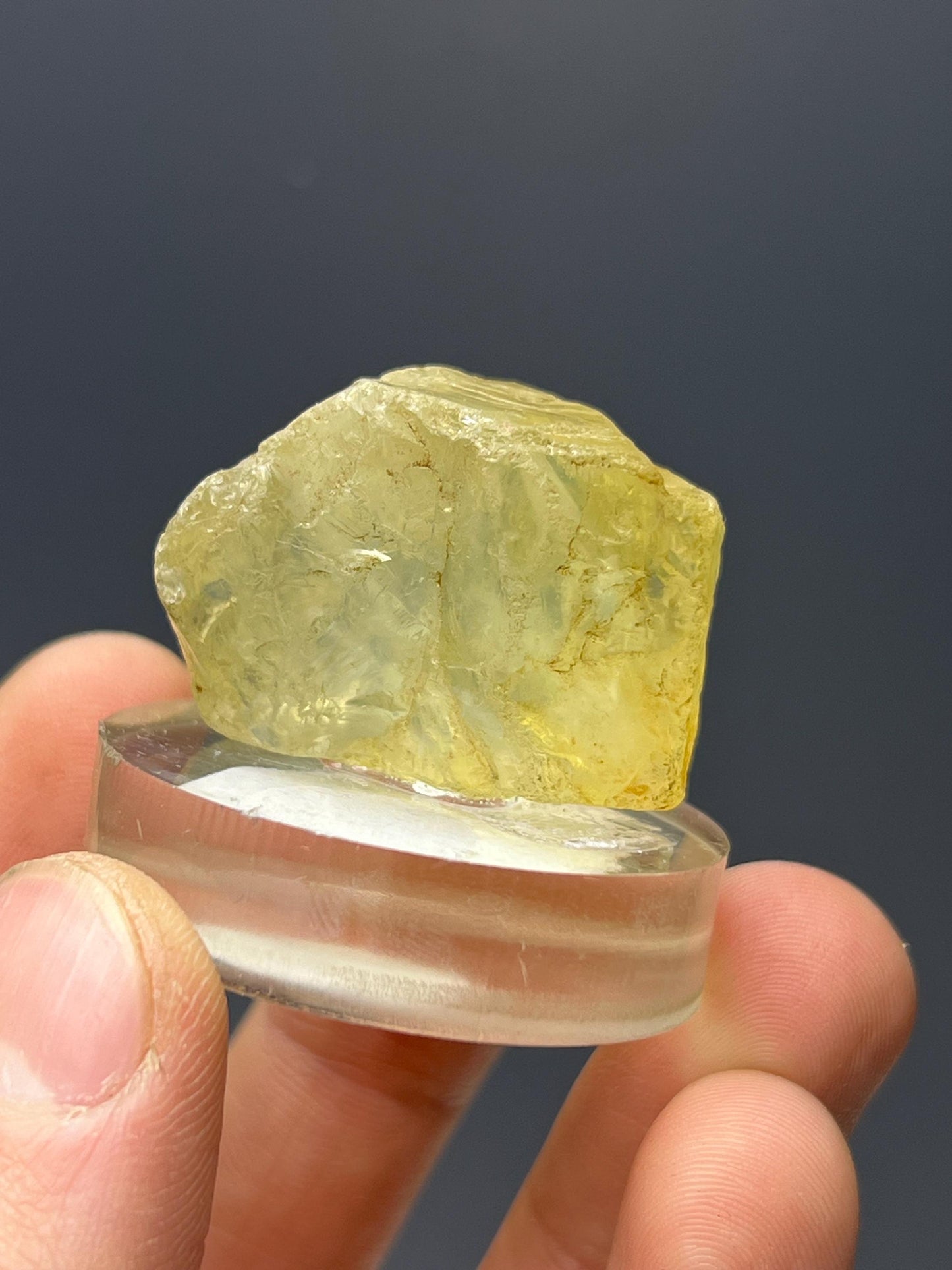 Yellow Topaz Specimen - Crystal Gemstone AE 