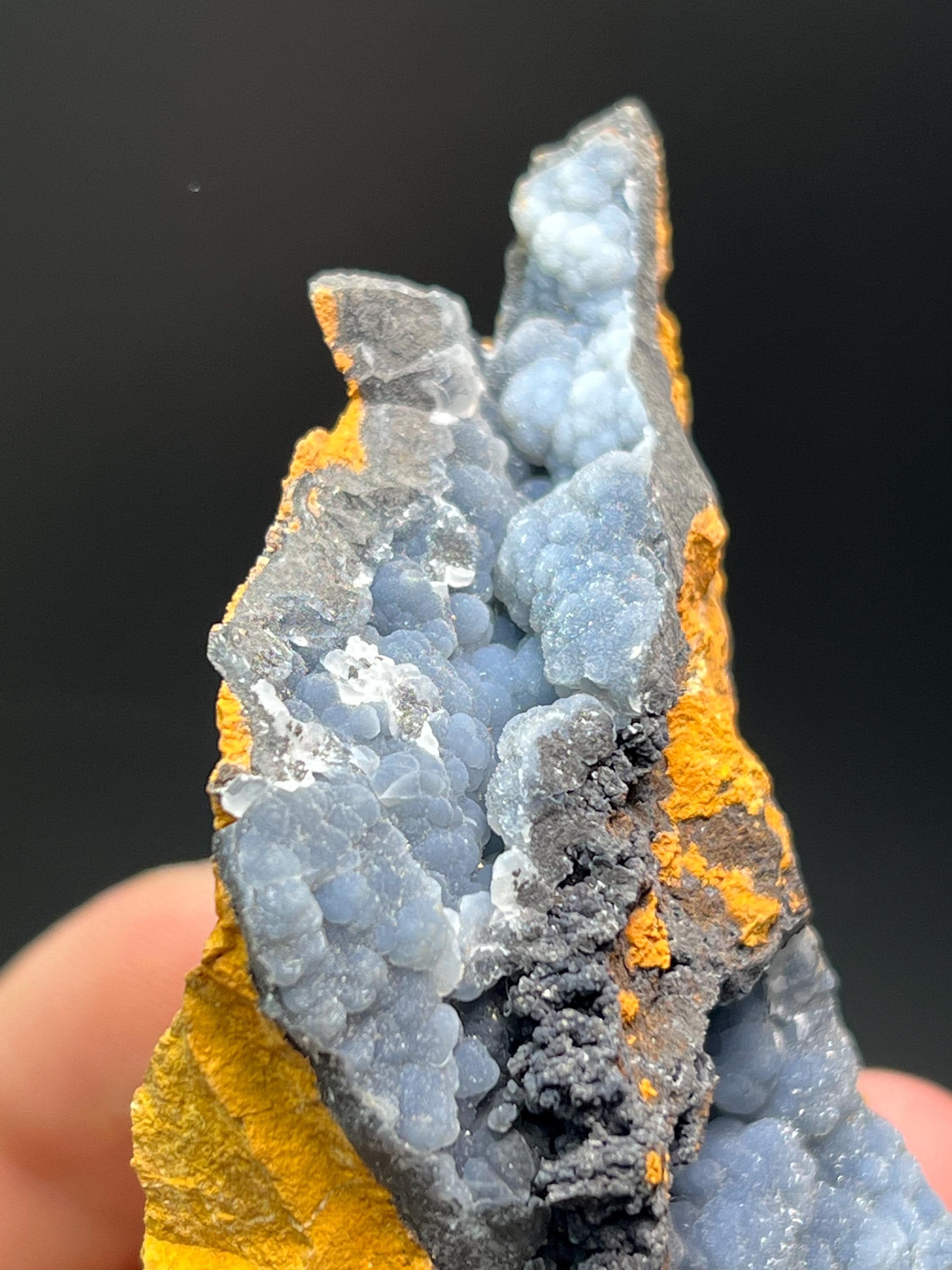 Blue Chalcedony Specimen - Crystal Gemstone AE 