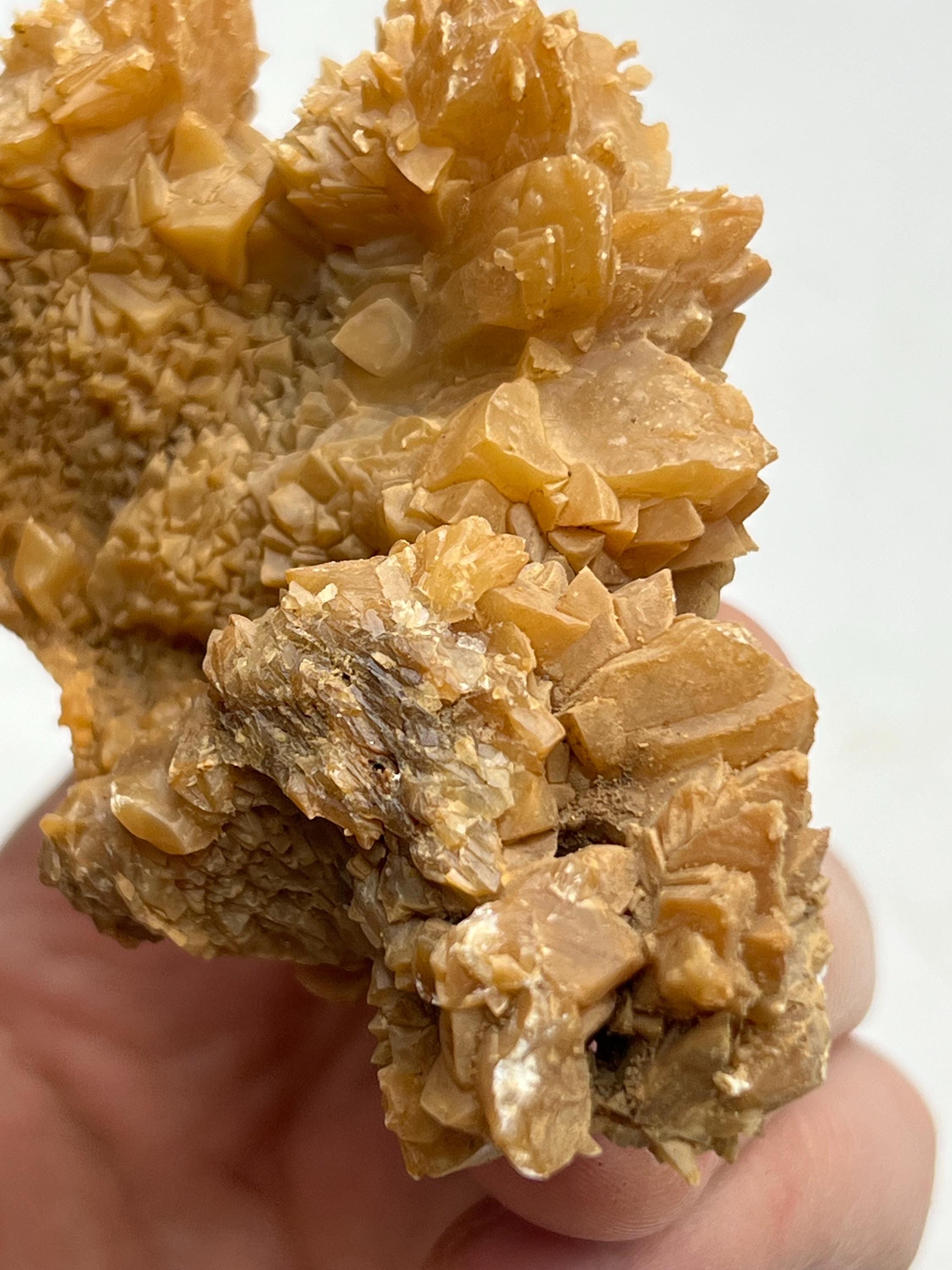 Orange Crystal Calcite Mineral, From Turkey - Crystal Gemstone AE 