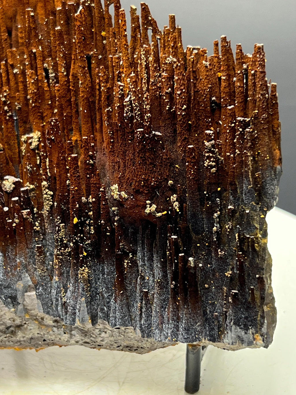 Museum Grade Limonite With Velvet Function Stalactite Goethite - Crystal Gemstone AE 