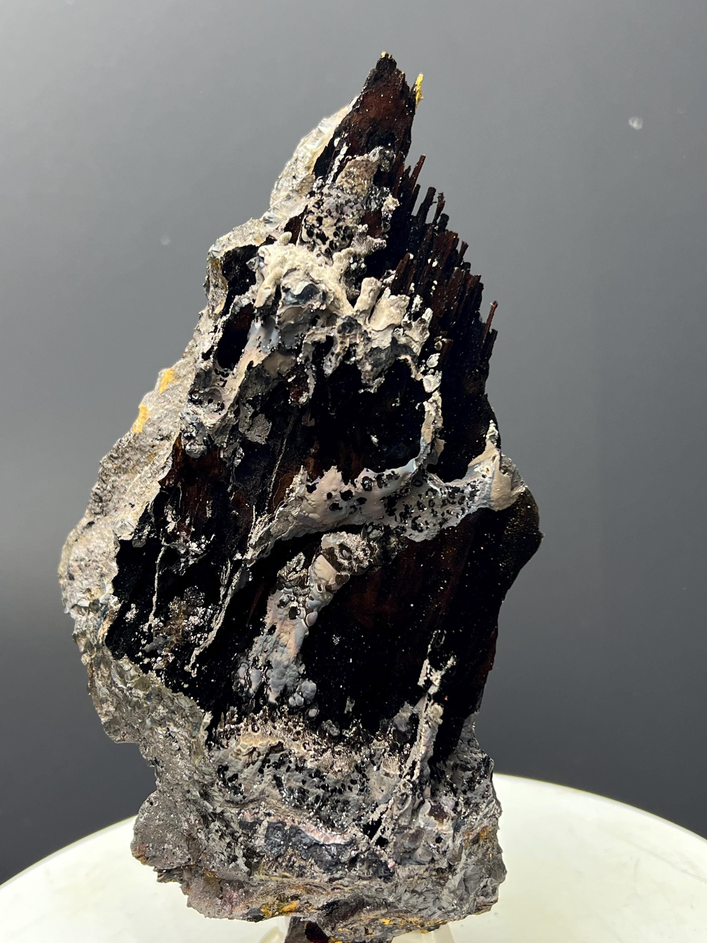 Special Quality, Showy Specularite And Limonite With Stalactite Goethite - Crystal Gemstone AE 