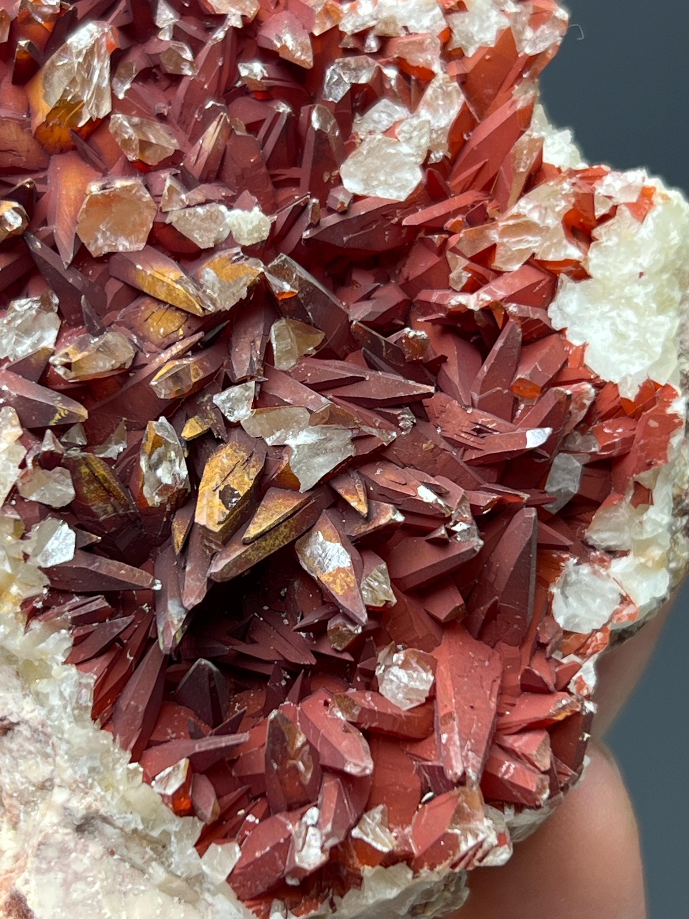 Red Crystal Calcite - Crystal Gemstone AE 