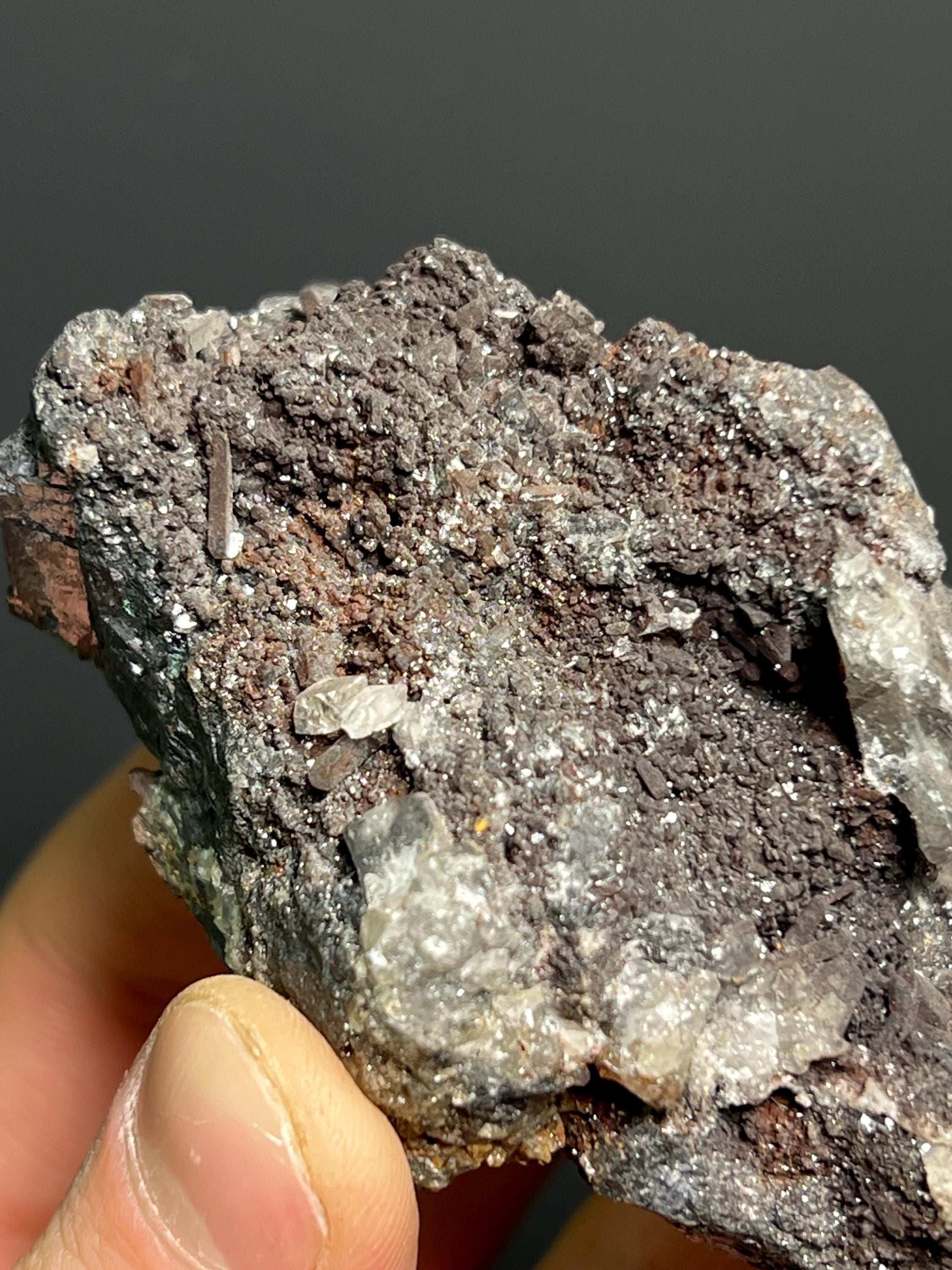 Anglesite Crystal In Galena, 566gram - Crystal Gemstone AE 