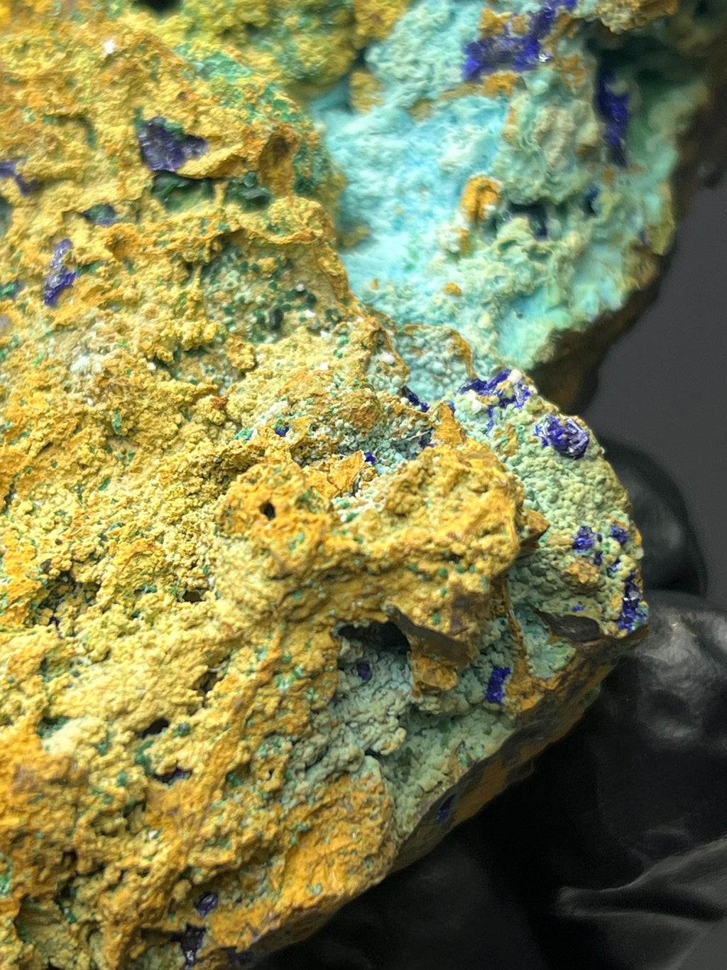 Crystal Azurite & Malachite Specimen - Crystal Gemstone AE 