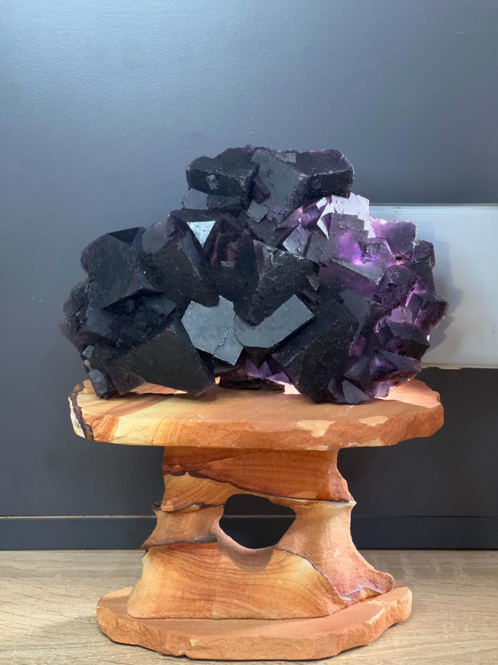 Very Special Piece! Light Permeable Fluorite Specimen From China - Crystal Gemstone AE 