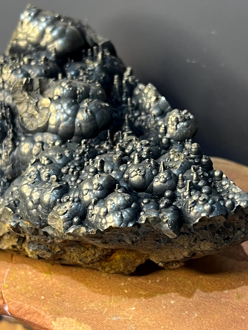 Golden Goethite Specimen, Stalactite Botryoidal Formation, Kayseri Turkey - Crystal Gemstone AE 