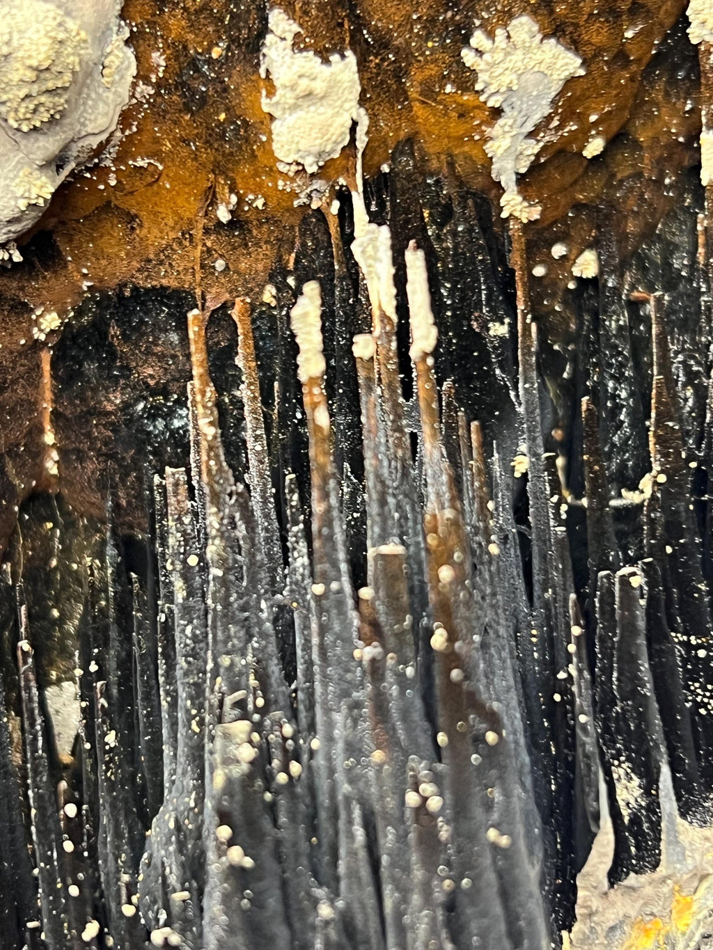Museum Grade! Limonite And Specularite With Velvet Function Stalactite Goethite Specimen, For Special Collection - Crystal Gemstone AE 